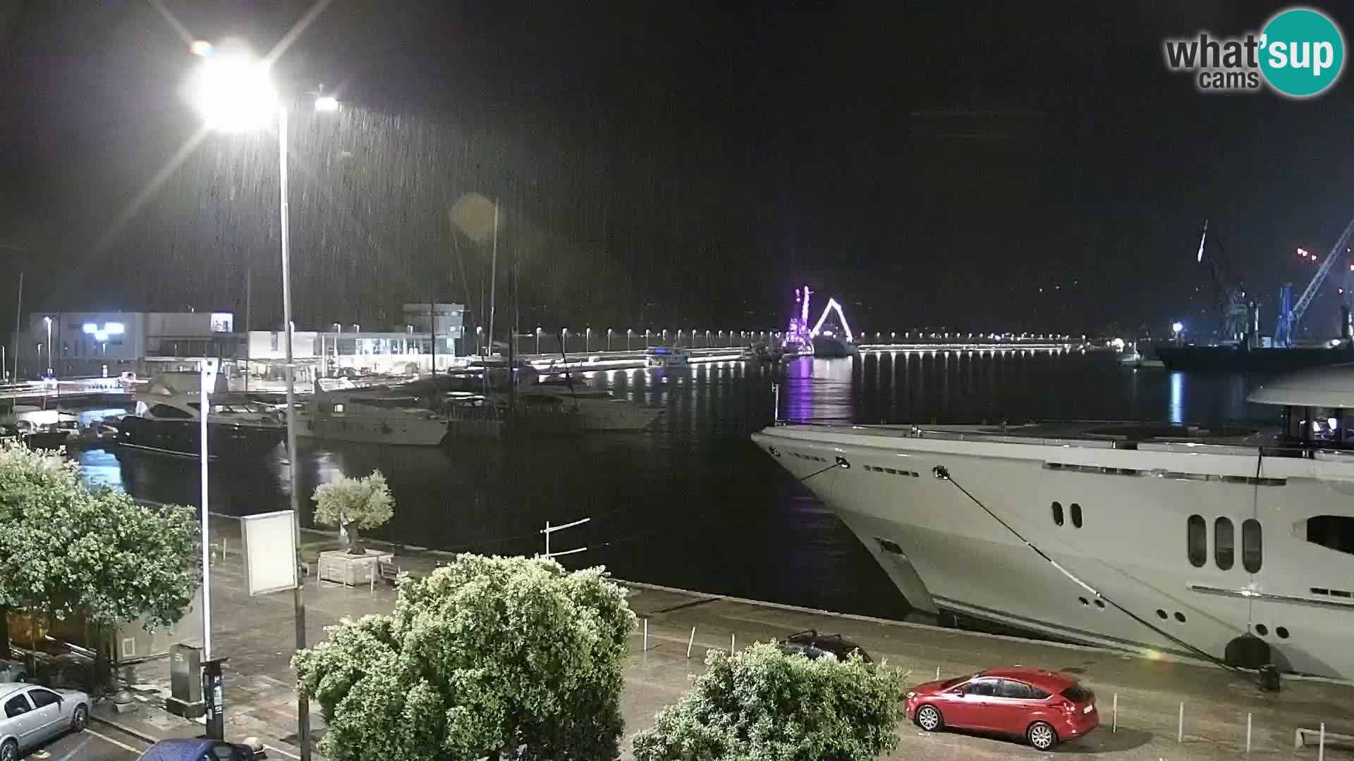 La Riva y Marina en Rijeka – Webcam en vivo Croacia