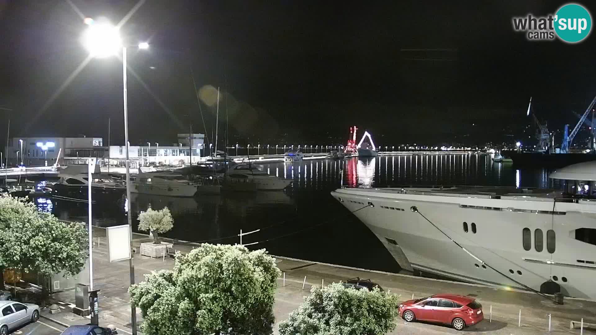La Riva et Marina à Rijeka – Live Webcam Croatie