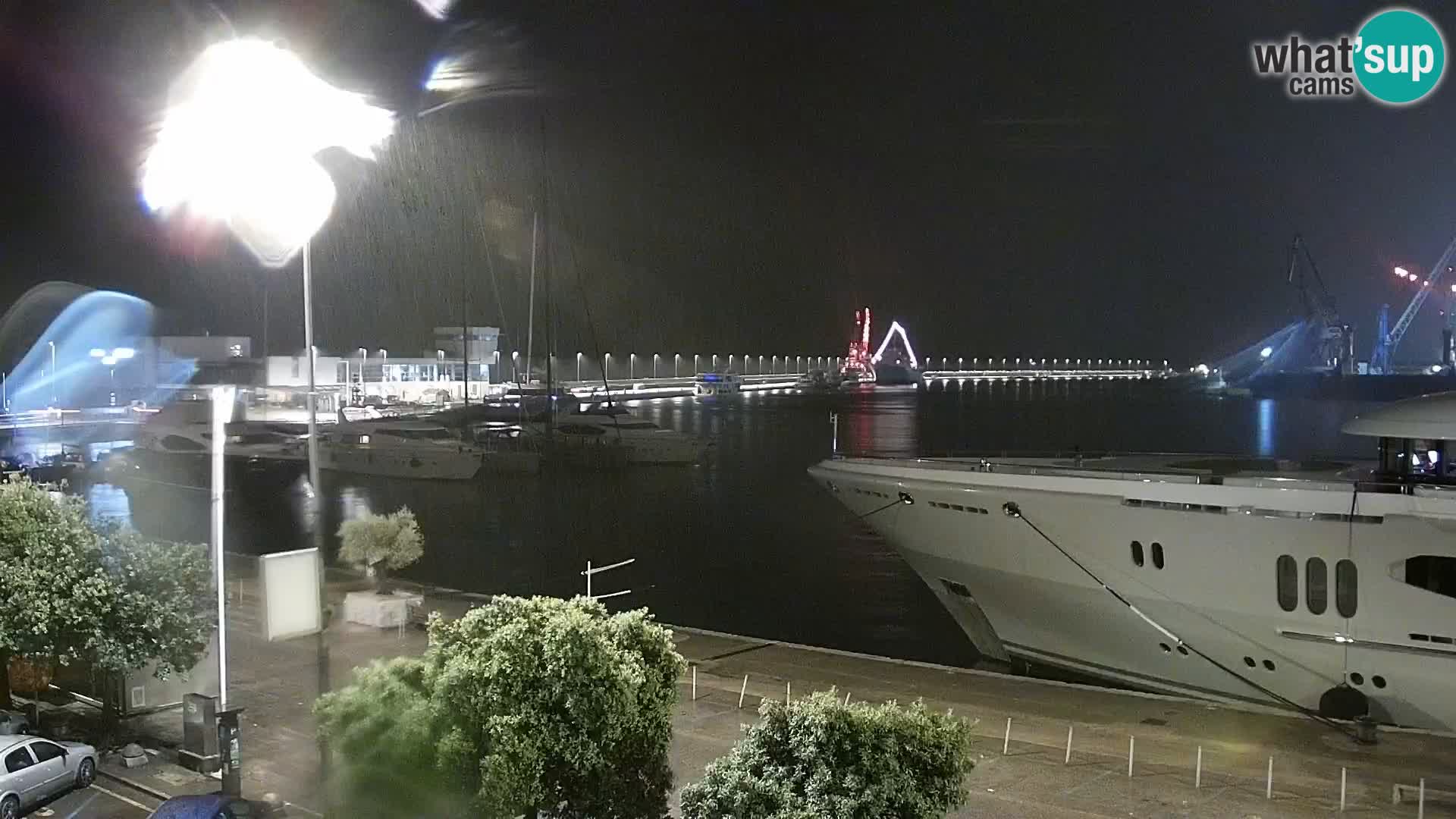 The Riva and Marina in Rijeka  – Live Webcam Croatia
