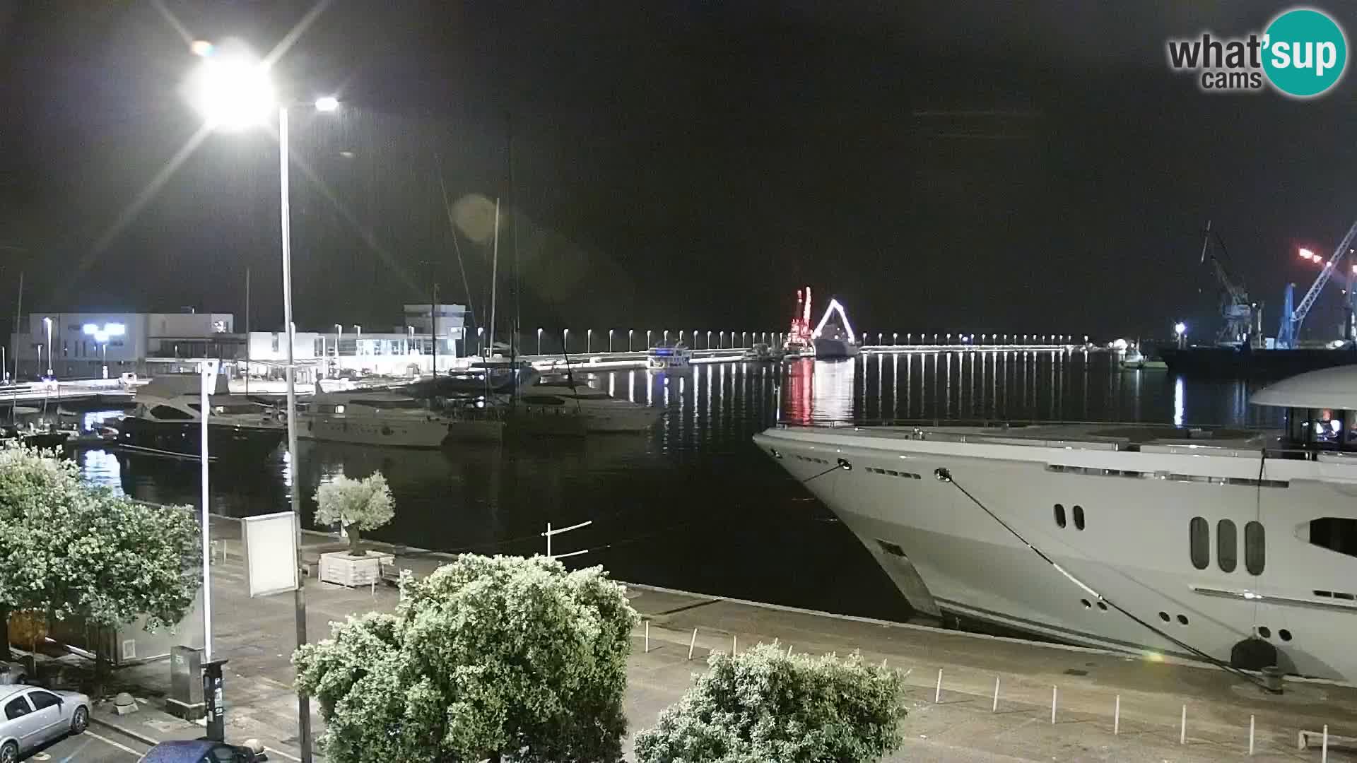 The Riva and Marina in Rijeka  – Live Webcam Croatia