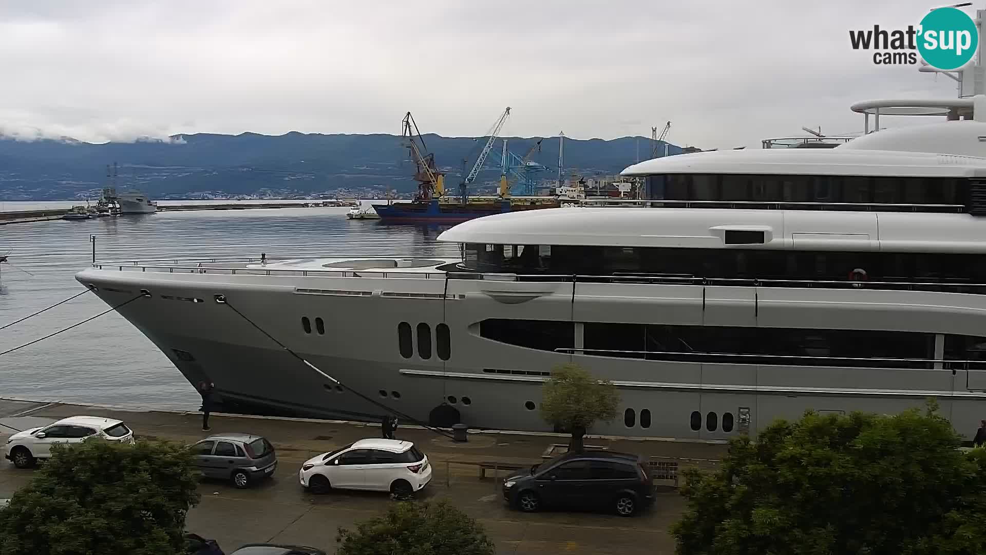 Die Riva und Marina in Rijeka – Live Webcam Kroatien