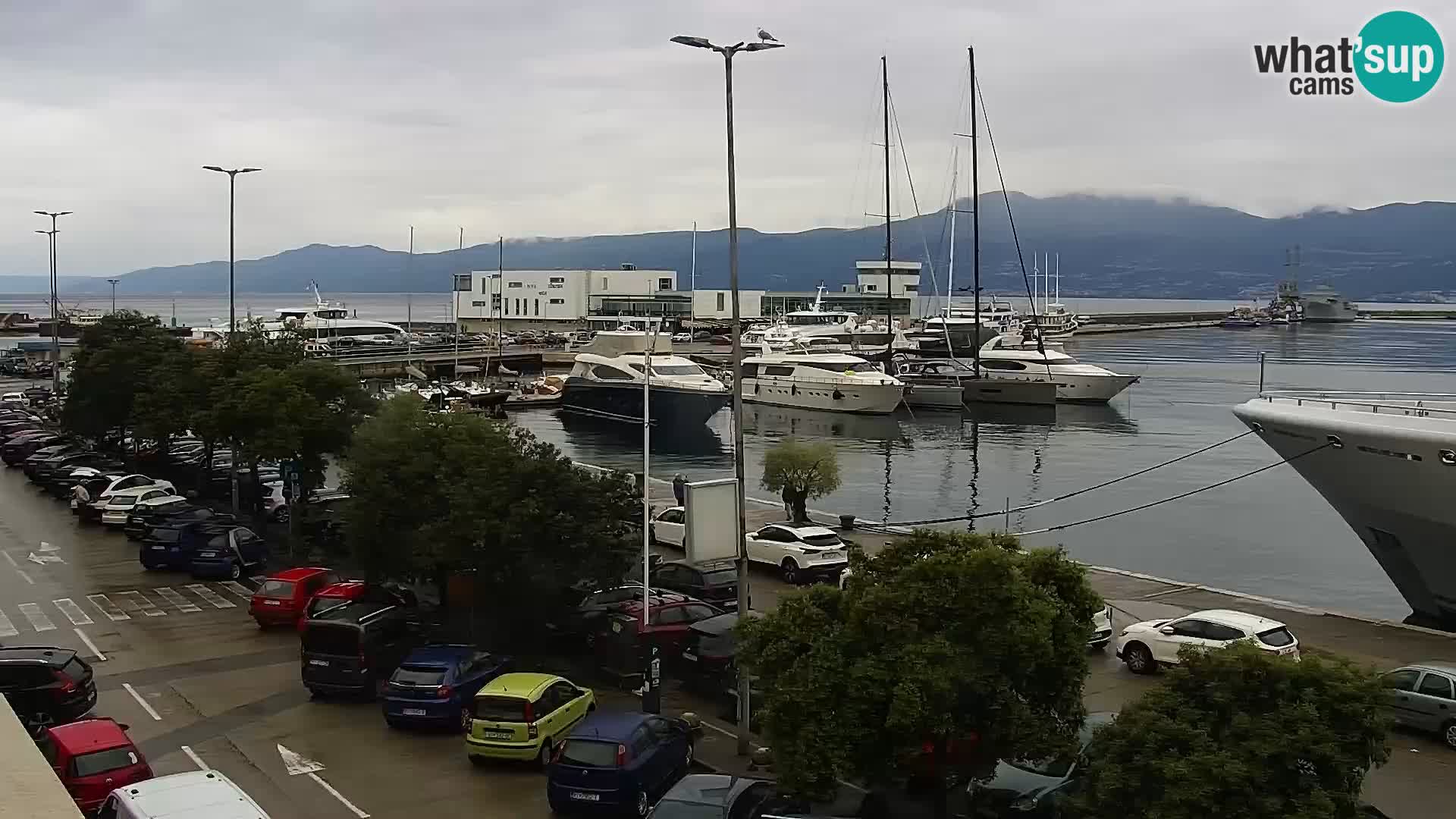 La Riva et Marina à Rijeka – Live Webcam Croatie