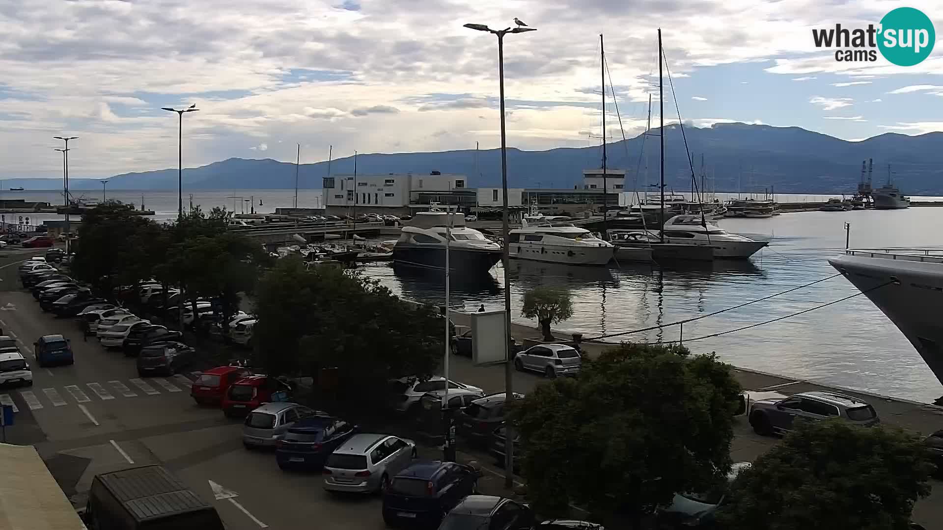 The Riva and Marina in Rijeka  – Live Webcam Croatia