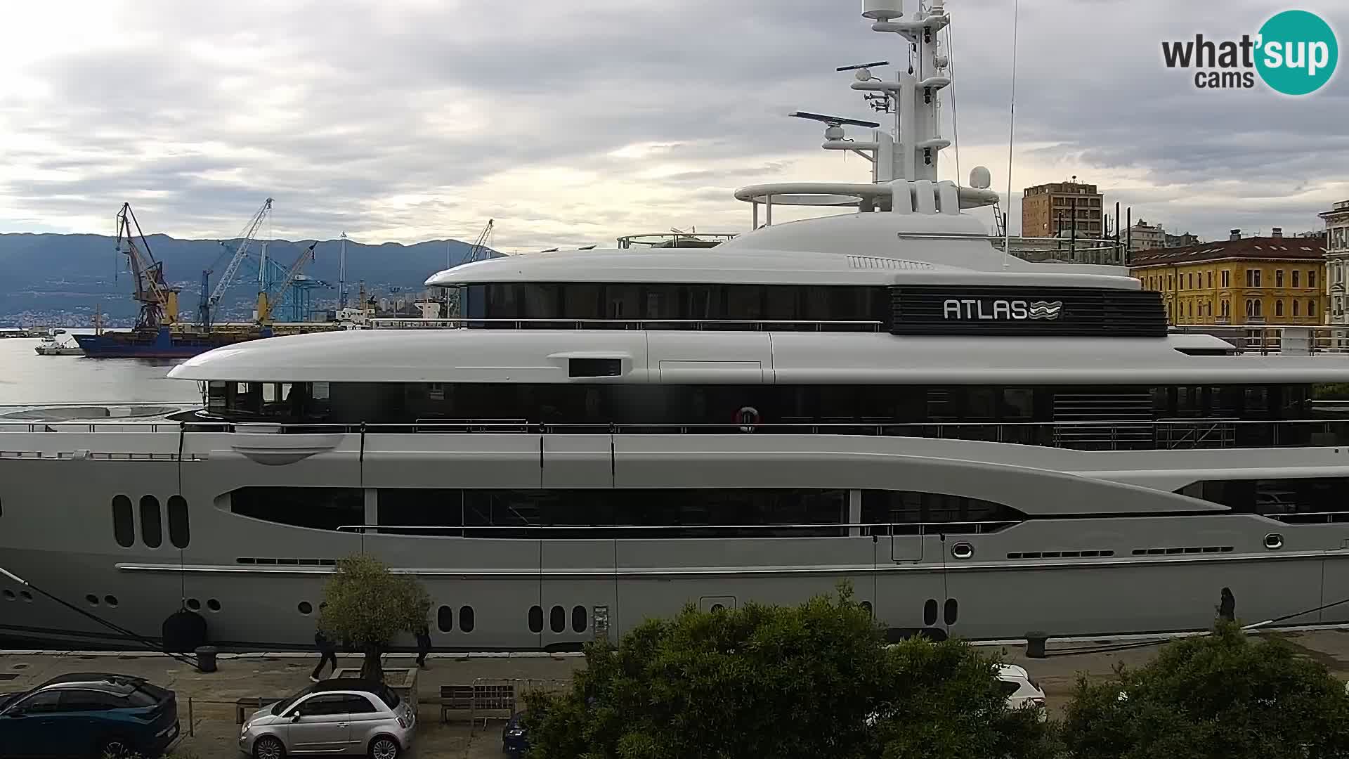 The Riva and Marina in Rijeka  – Live Webcam Croatia