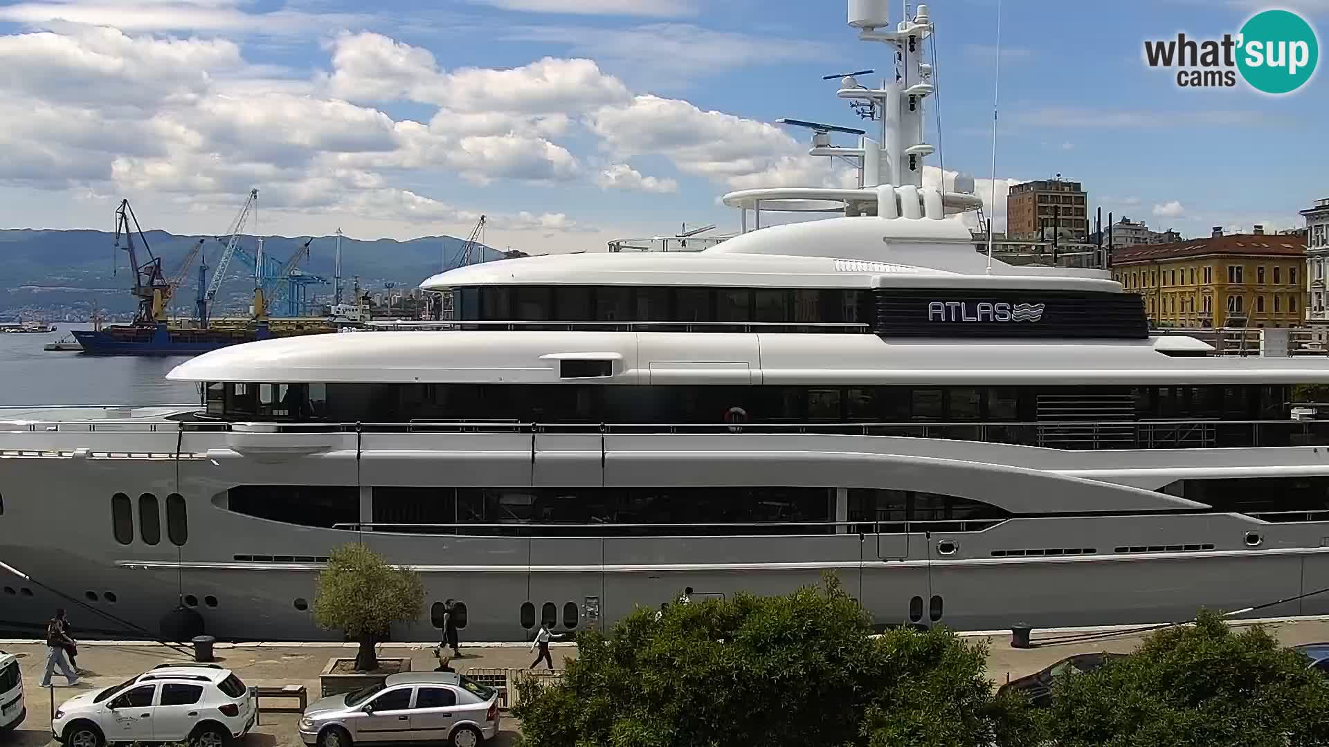 La Riva y Marina en Rijeka – Webcam en vivo Croacia