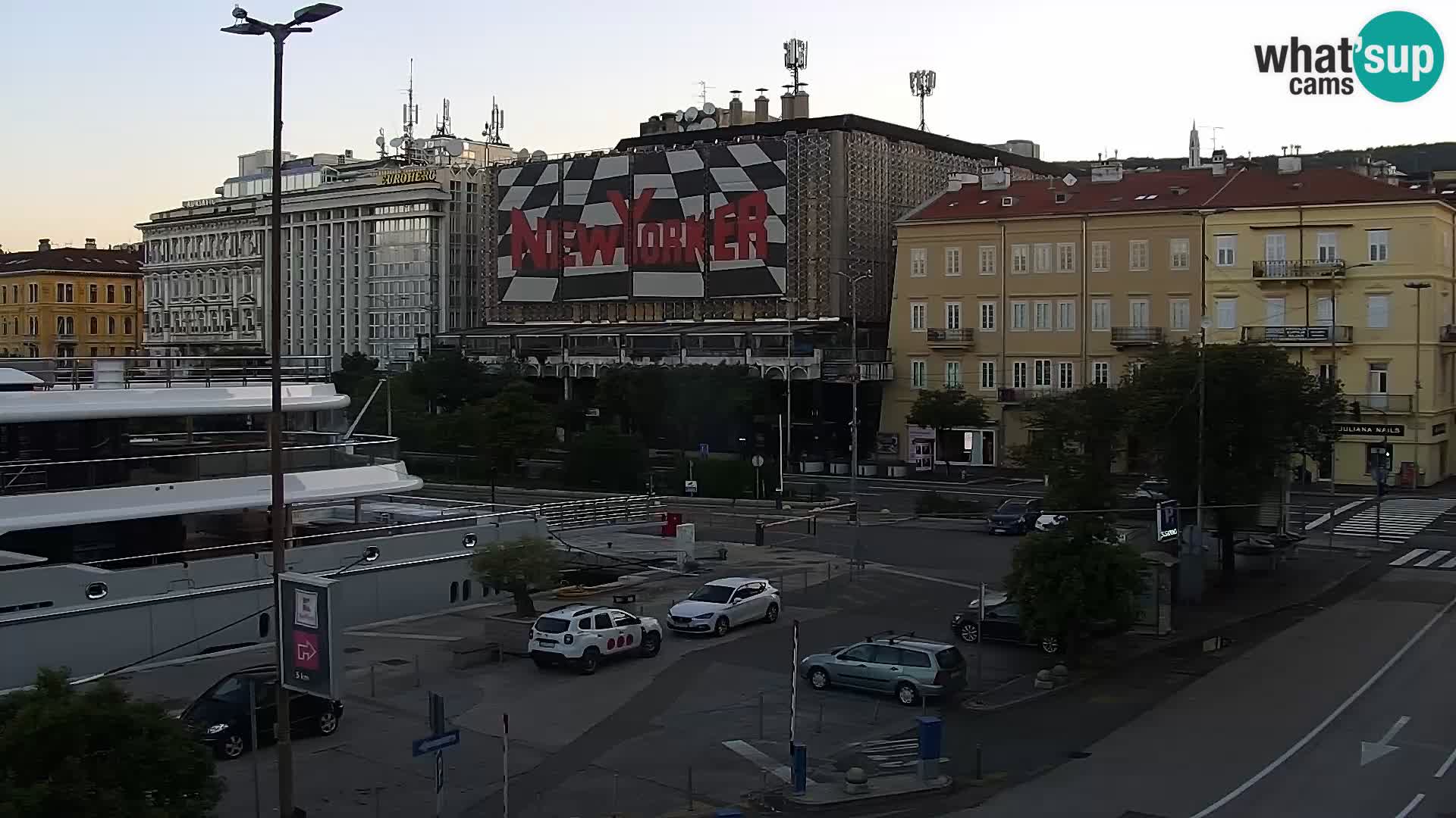 La Riva e la Marina a Rijeka (Fiume) – Live Webcam Croazia