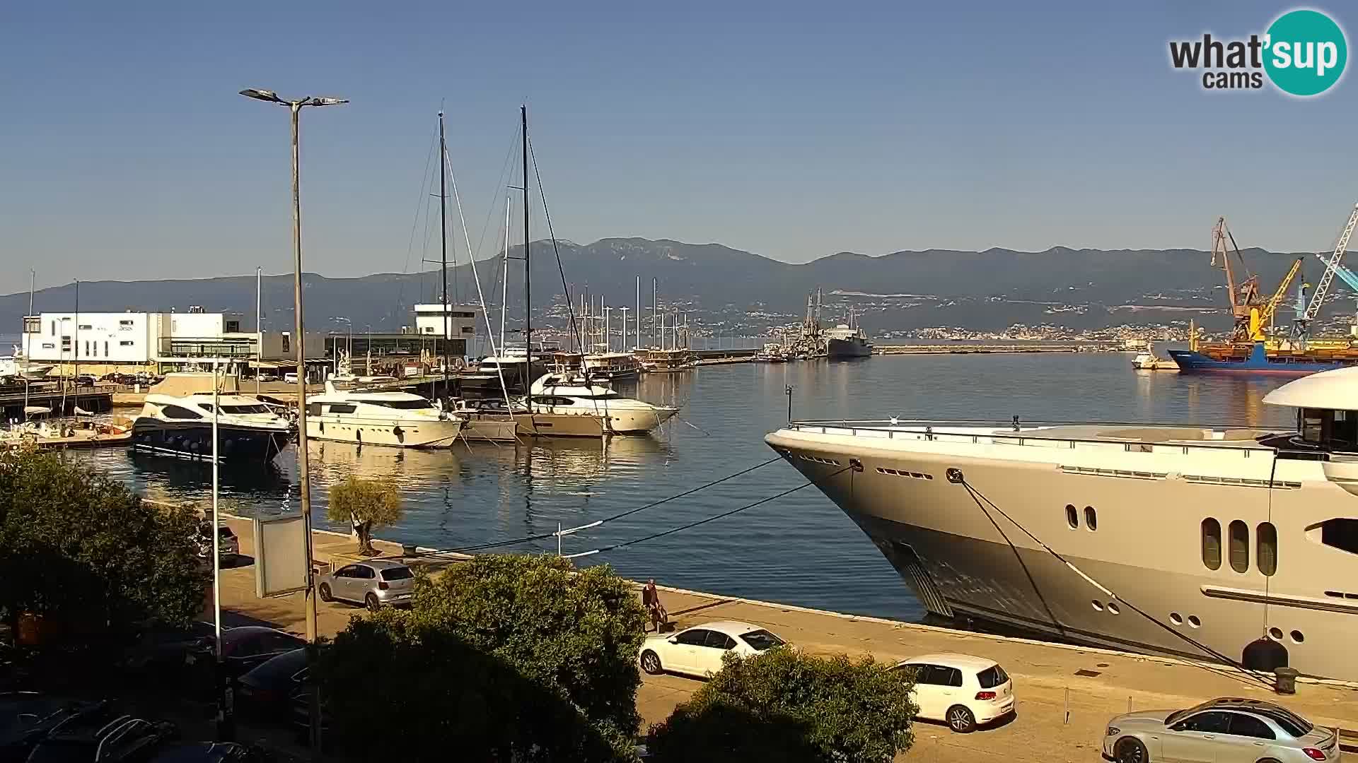 La Riva et Marina à Rijeka – Live Webcam Croatie