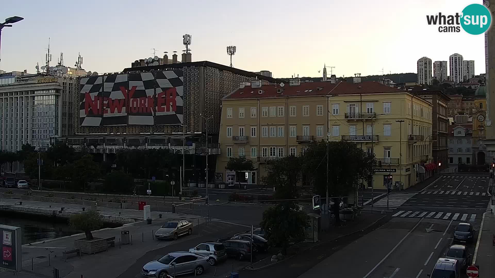 Die Riva und Marina in Rijeka – Live Webcam Kroatien
