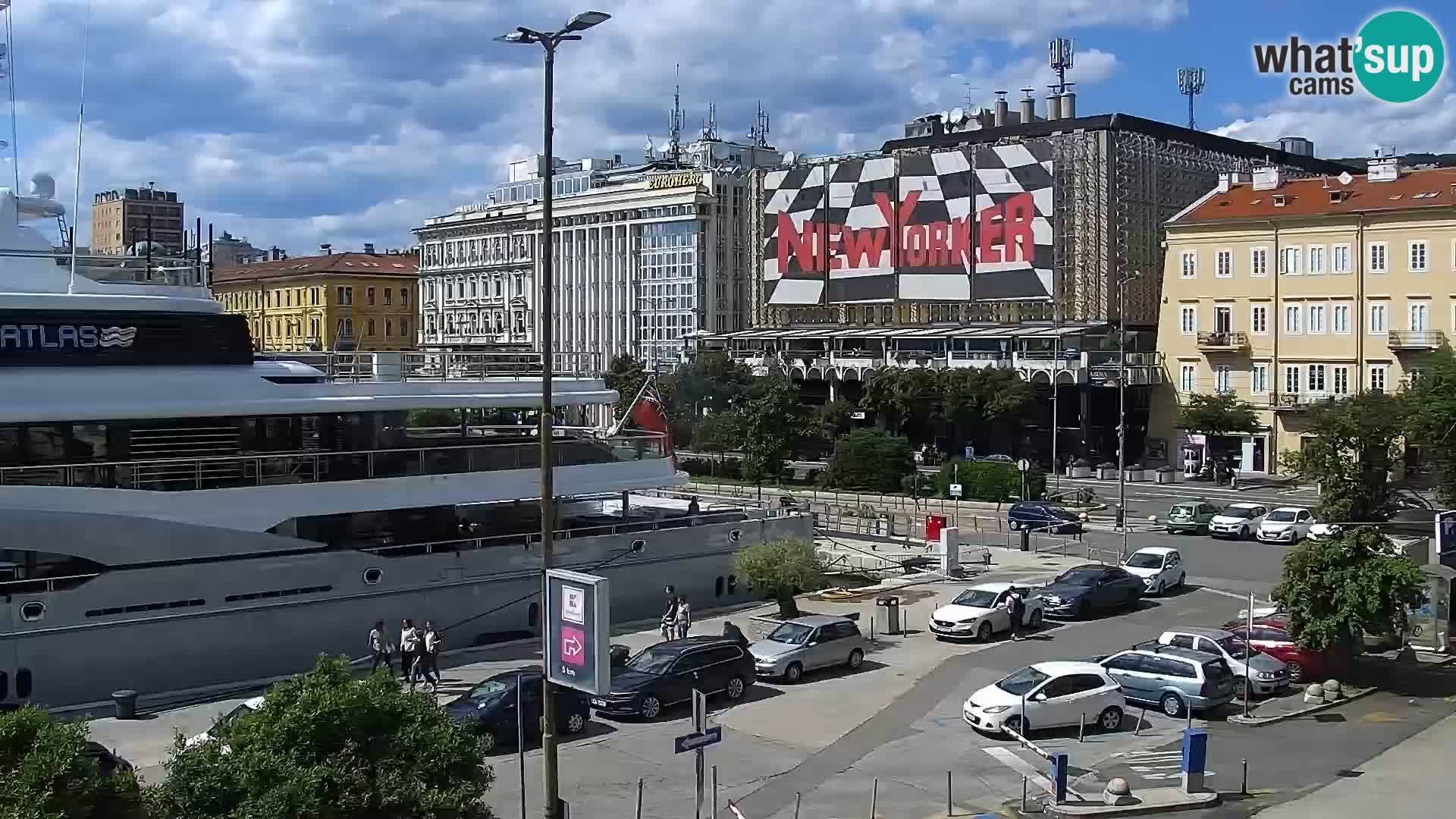 Die Riva und Marina in Rijeka – Live Webcam Kroatien