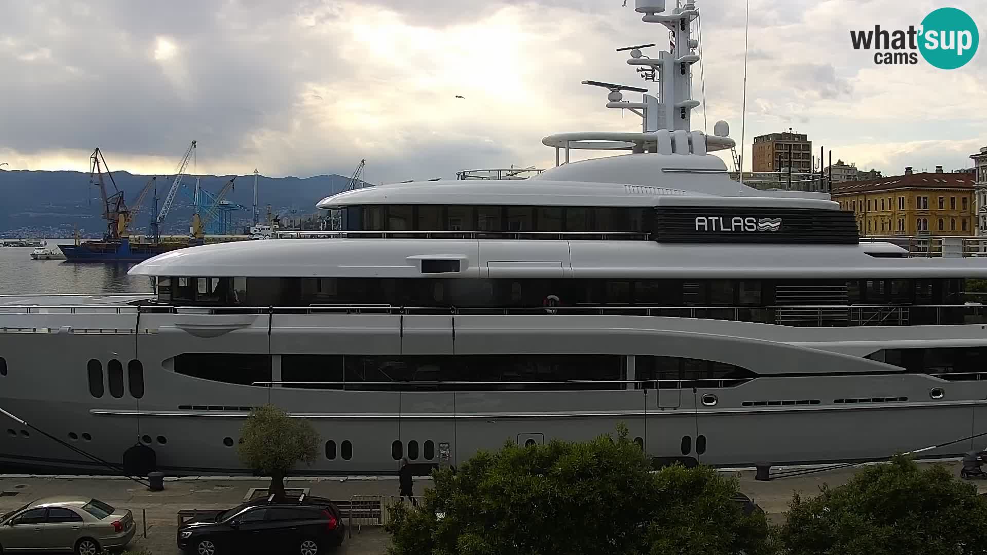 The Riva and Marina in Rijeka  – Live Webcam Croatia