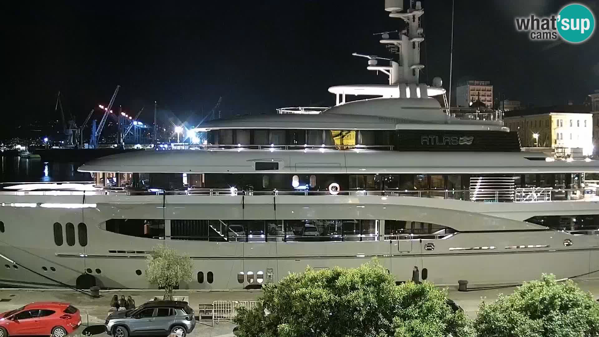 La Riva et Marina à Rijeka – Live Webcam Croatie