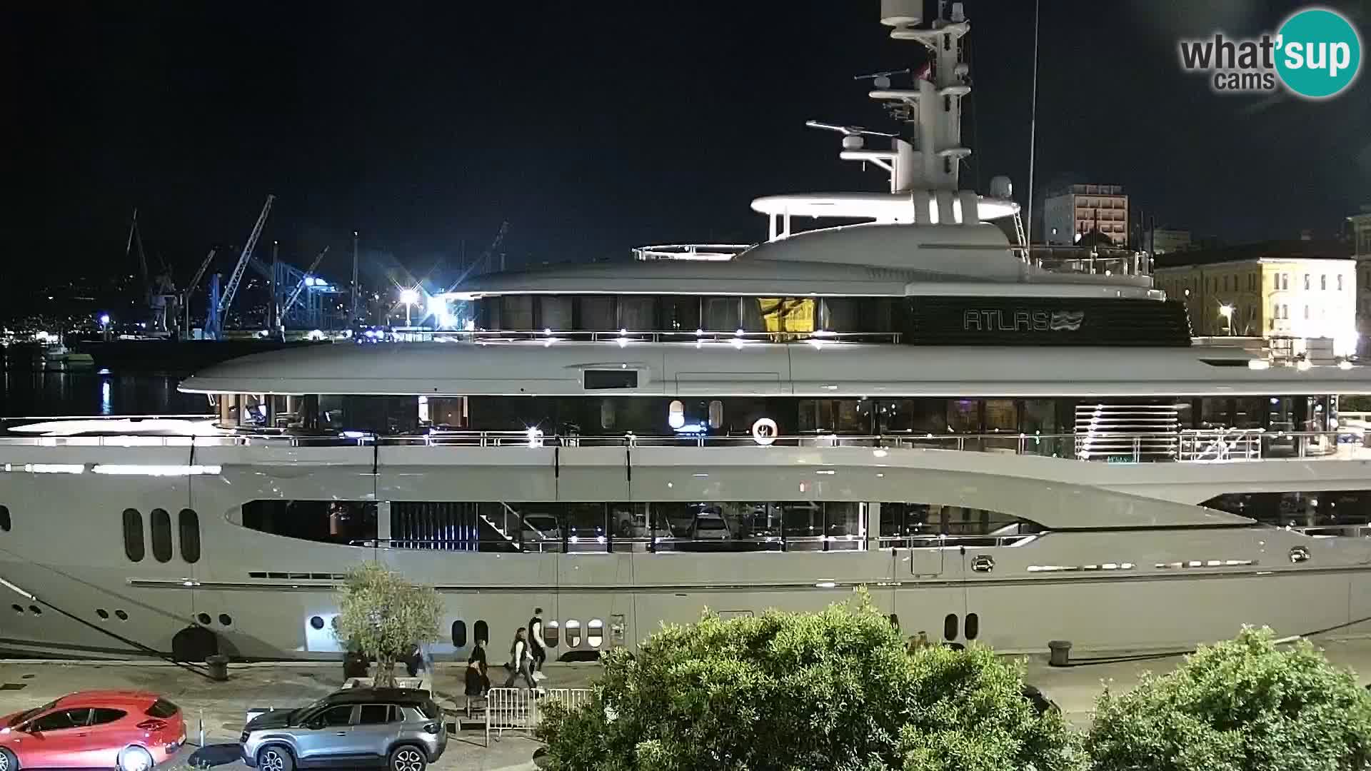 Die Riva und Marina in Rijeka – Live Webcam Kroatien