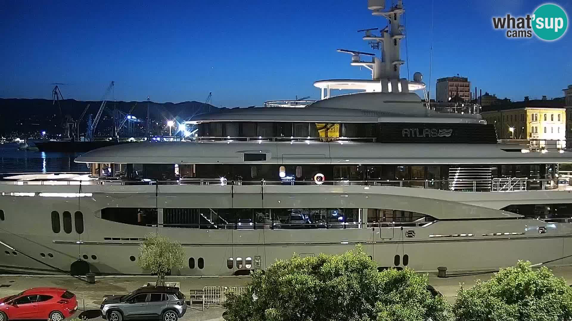 The Riva and Marina in Rijeka  – Live Webcam Croatia
