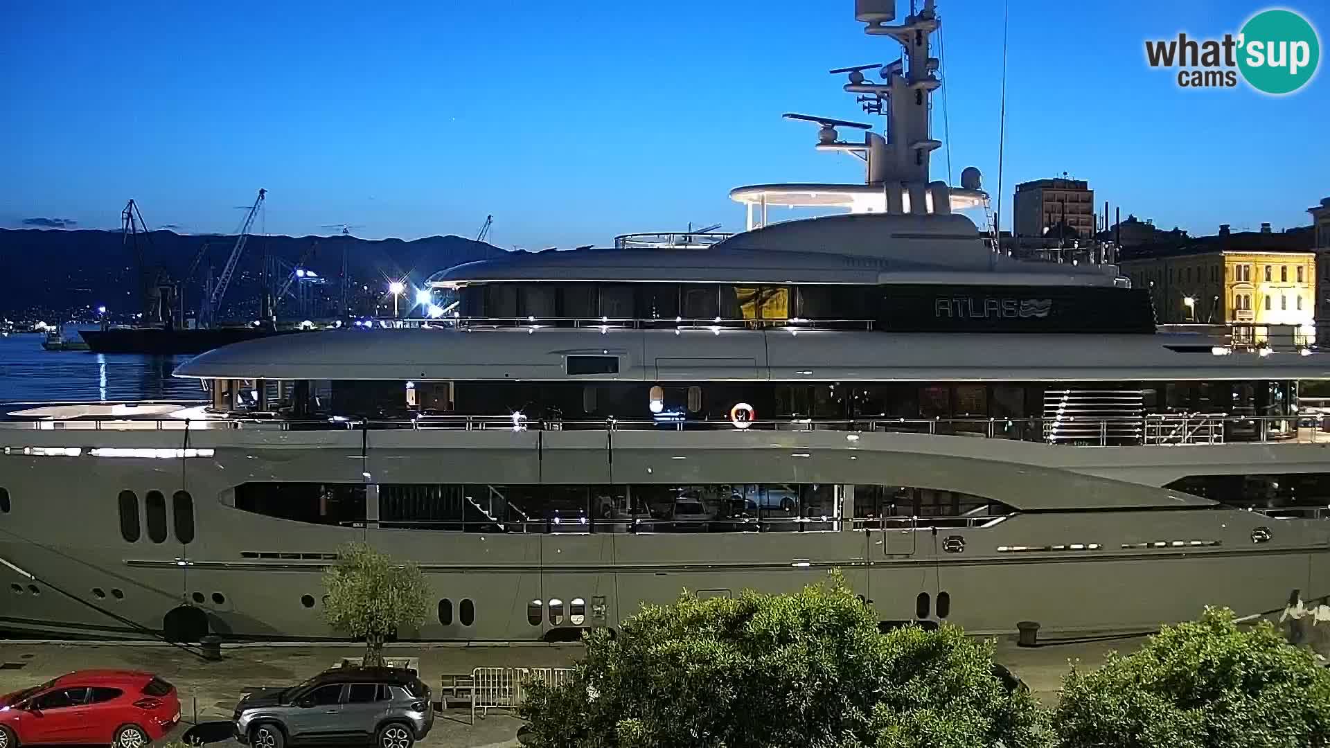 La Riva e la Marina a Rijeka (Fiume) – Live Webcam Croazia