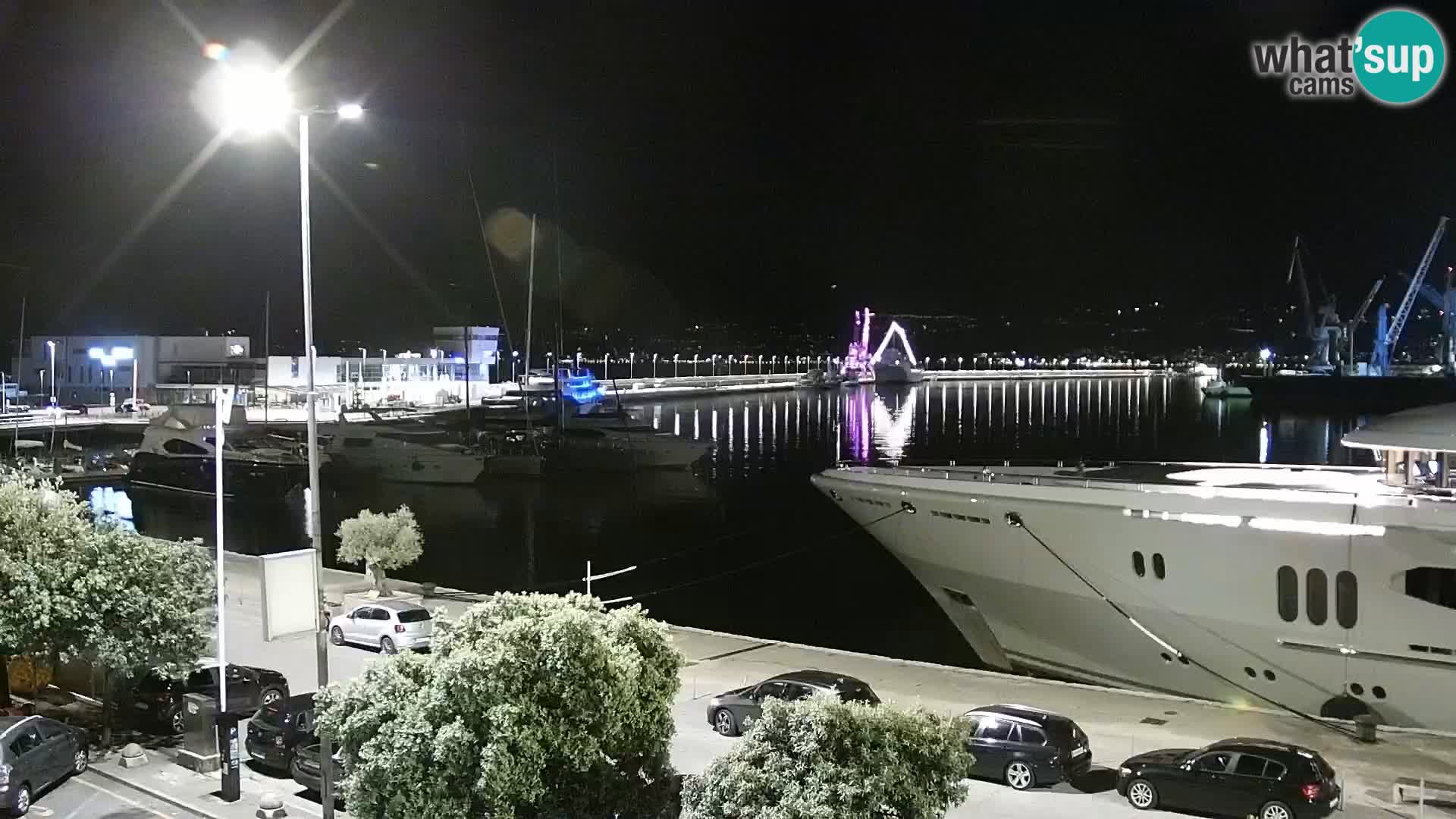 Die Riva und Marina in Rijeka – Live Webcam Kroatien