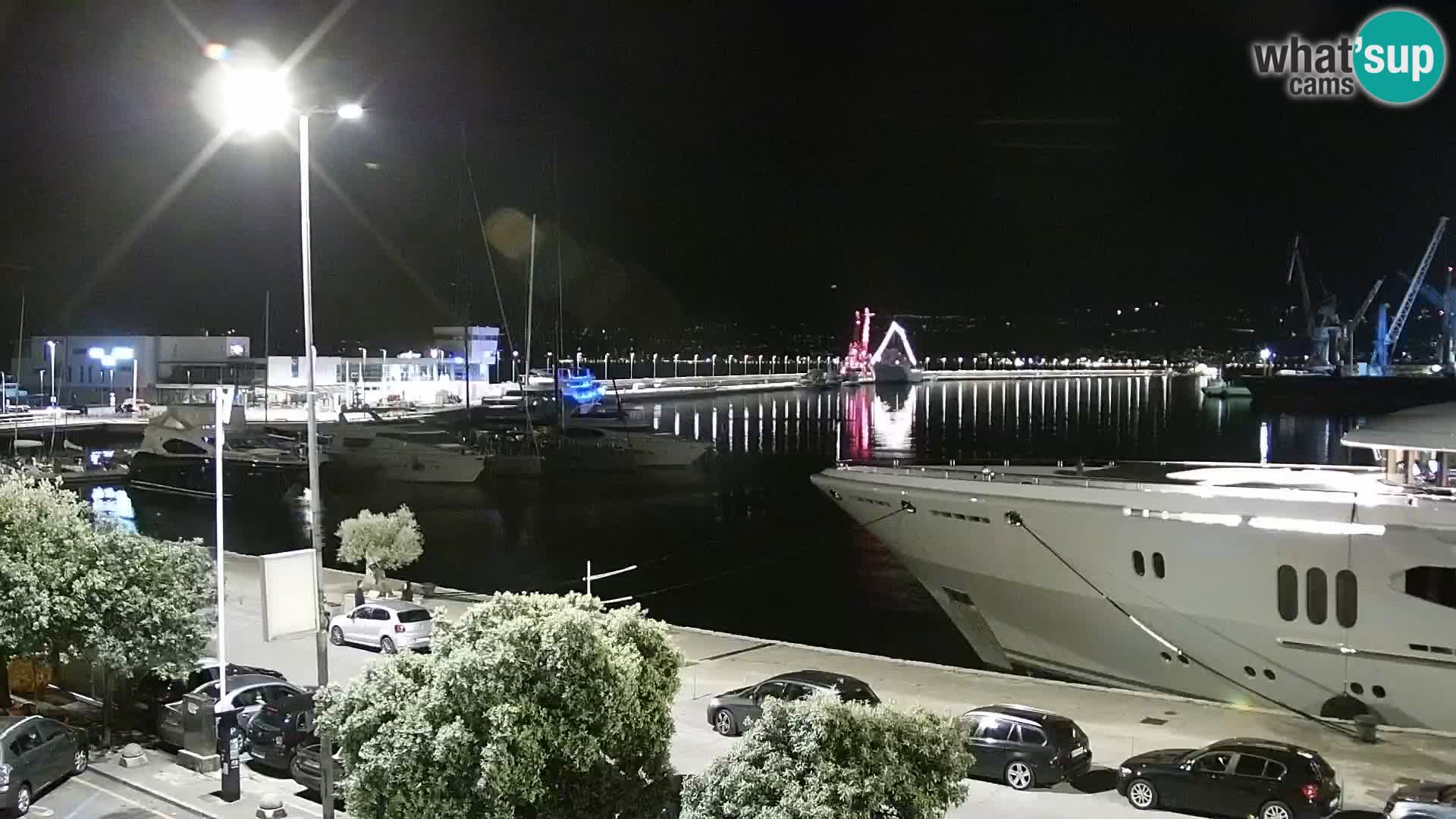 La Riva e la Marina a Rijeka (Fiume) – Live Webcam Croazia