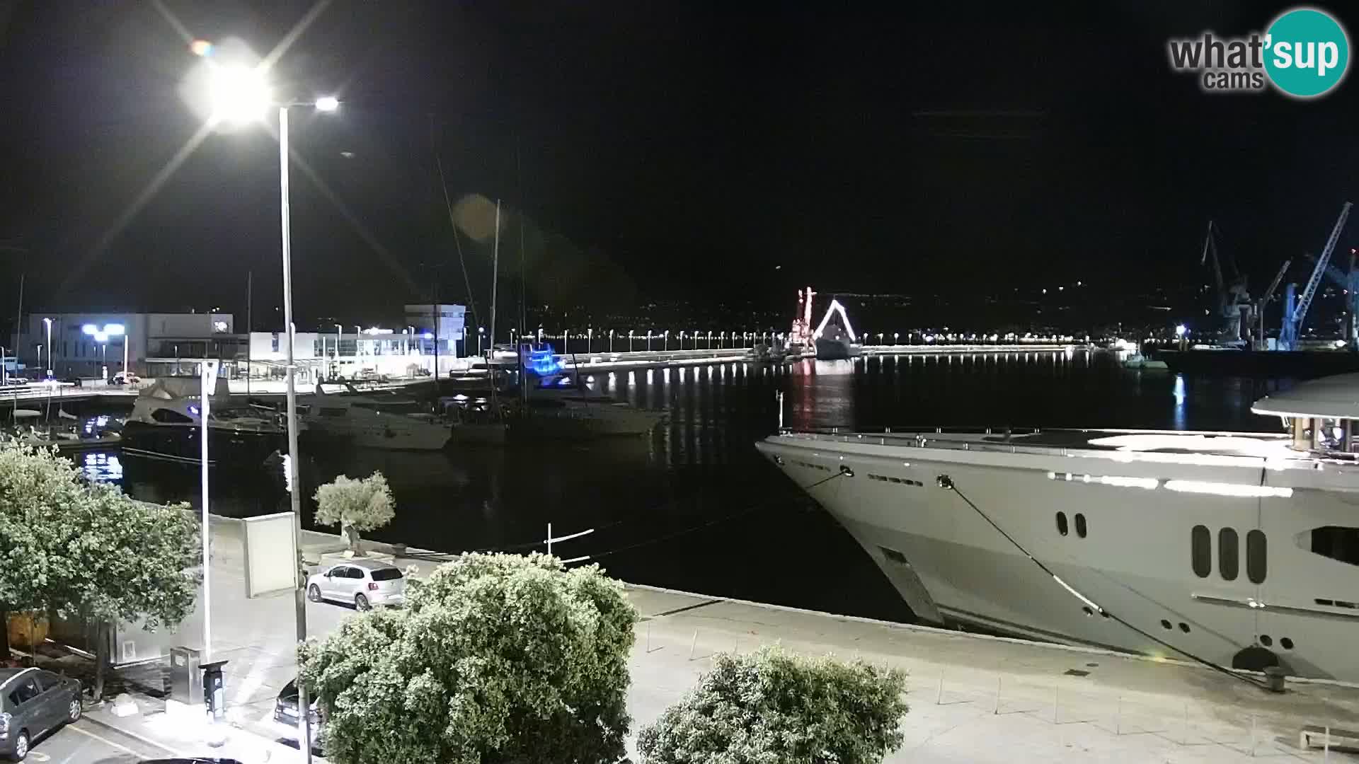 La Riva et Marina à Rijeka – Live Webcam Croatie