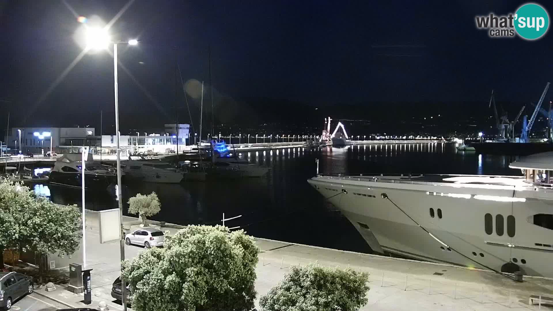 La Riva et Marina à Rijeka – Live Webcam Croatie