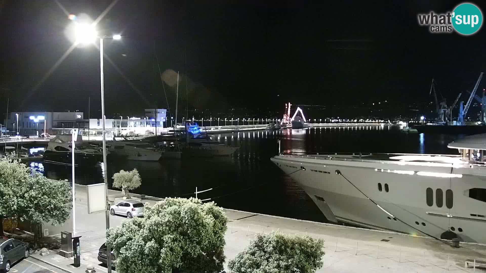 La Riva e la Marina a Rijeka (Fiume) – Live Webcam Croazia