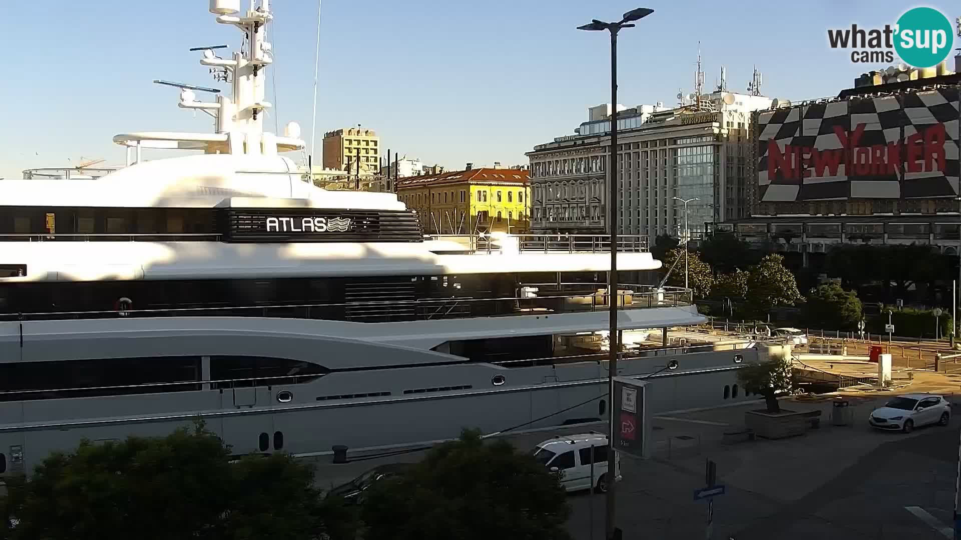 La Riva e la Marina a Rijeka (Fiume) – Live Webcam Croazia