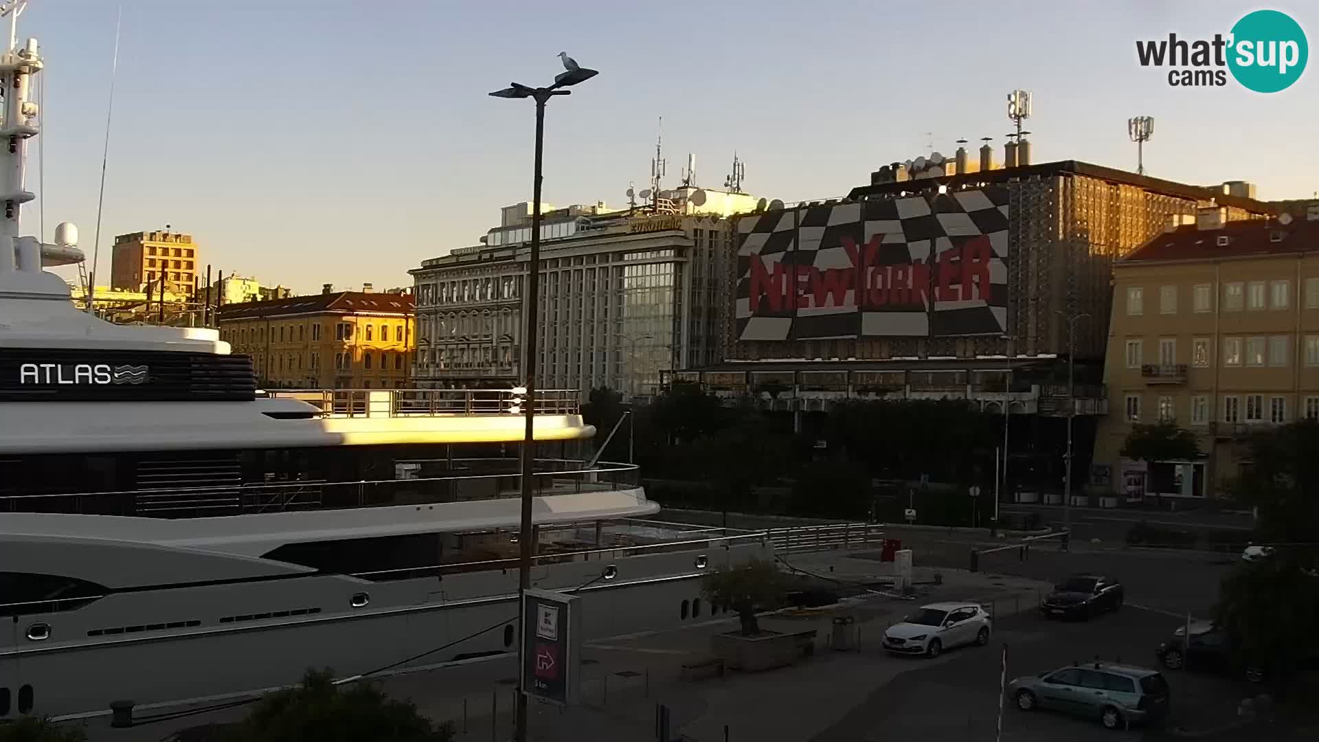 Die Riva und Marina in Rijeka – Live Webcam Kroatien