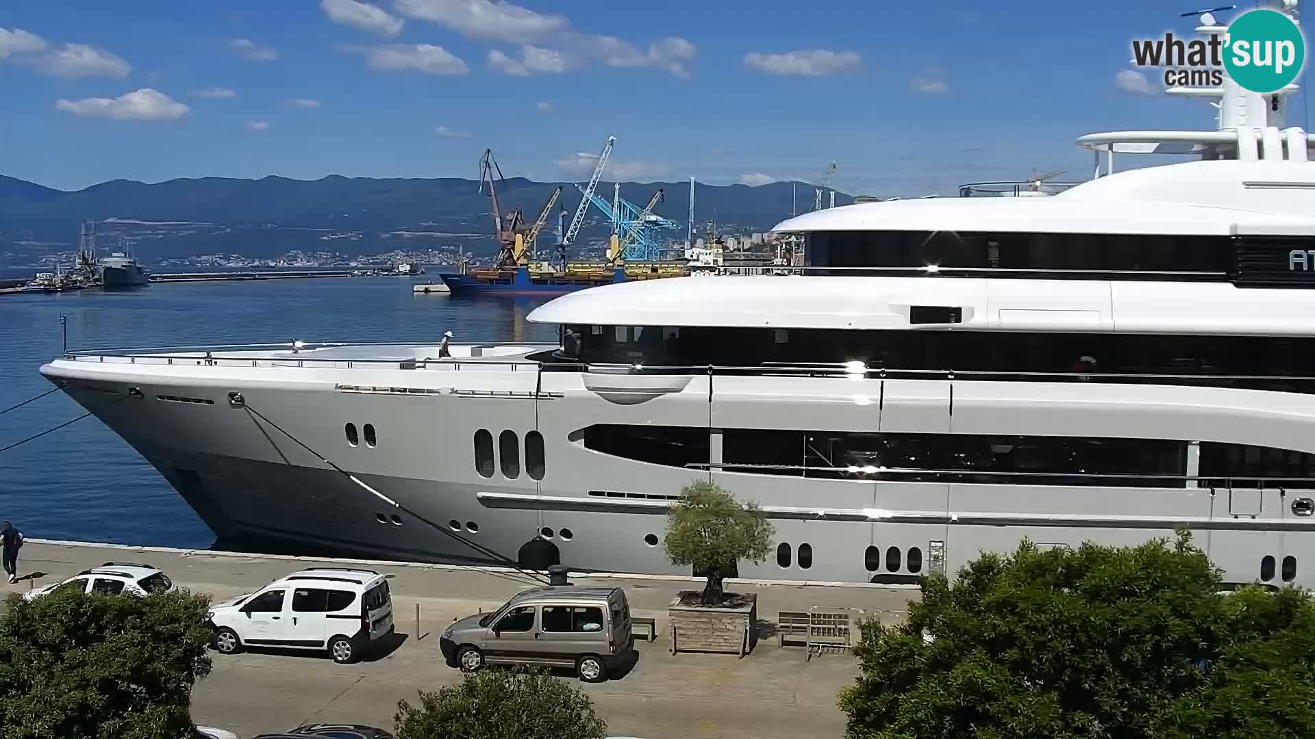 La Riva et Marina à Rijeka – Live Webcam Croatie