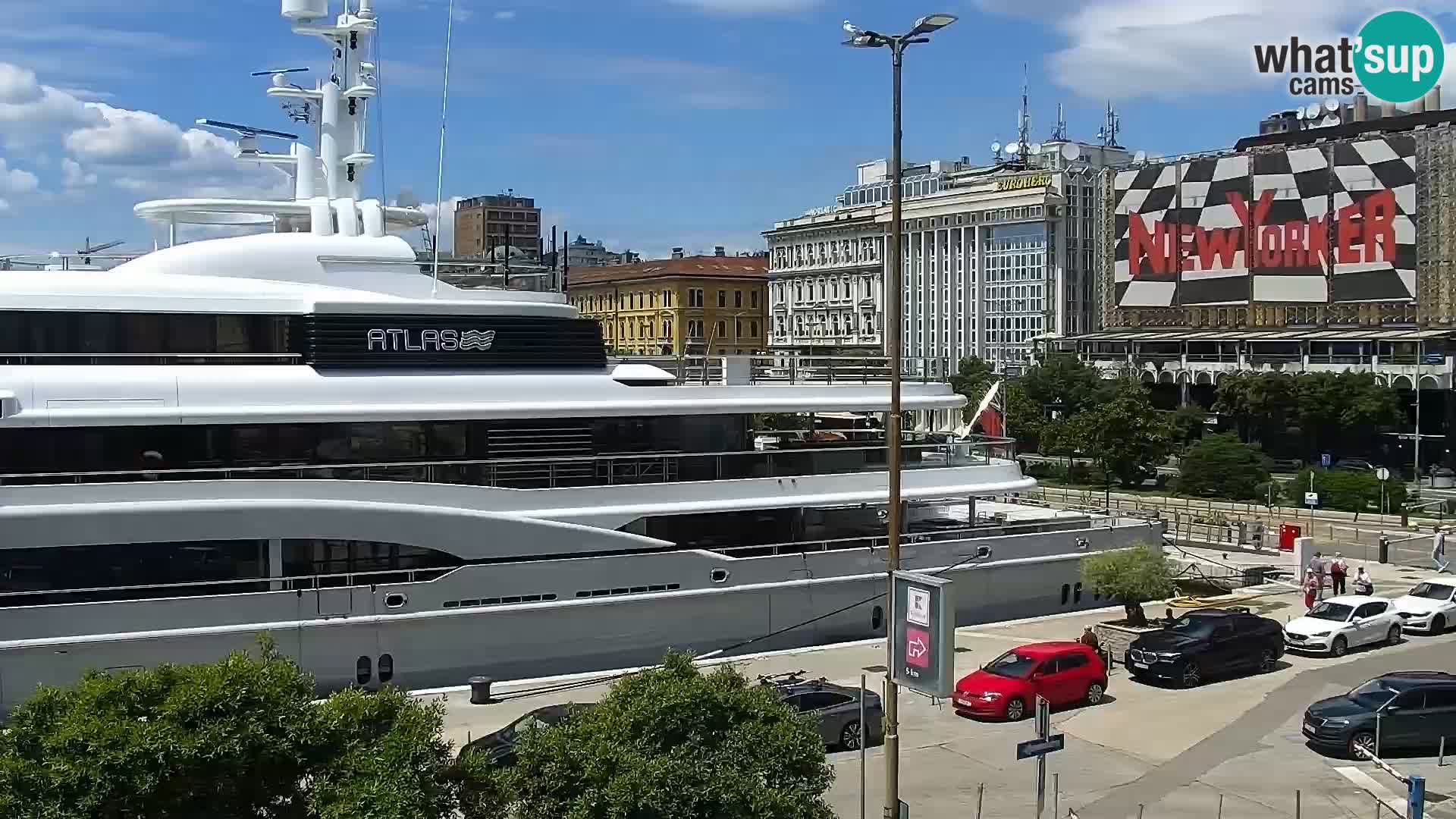 La Riva et Marina à Rijeka – Live Webcam Croatie
