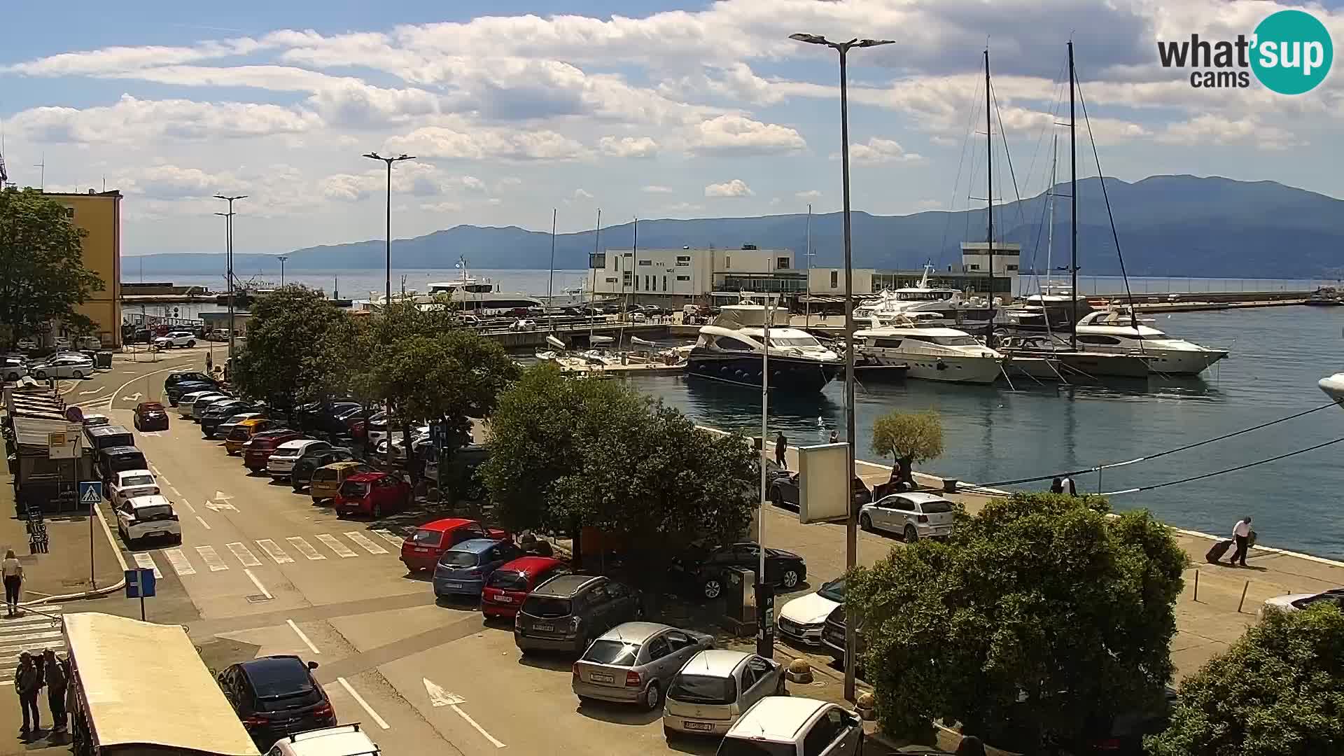 Die Riva und Marina in Rijeka – Live Webcam Kroatien