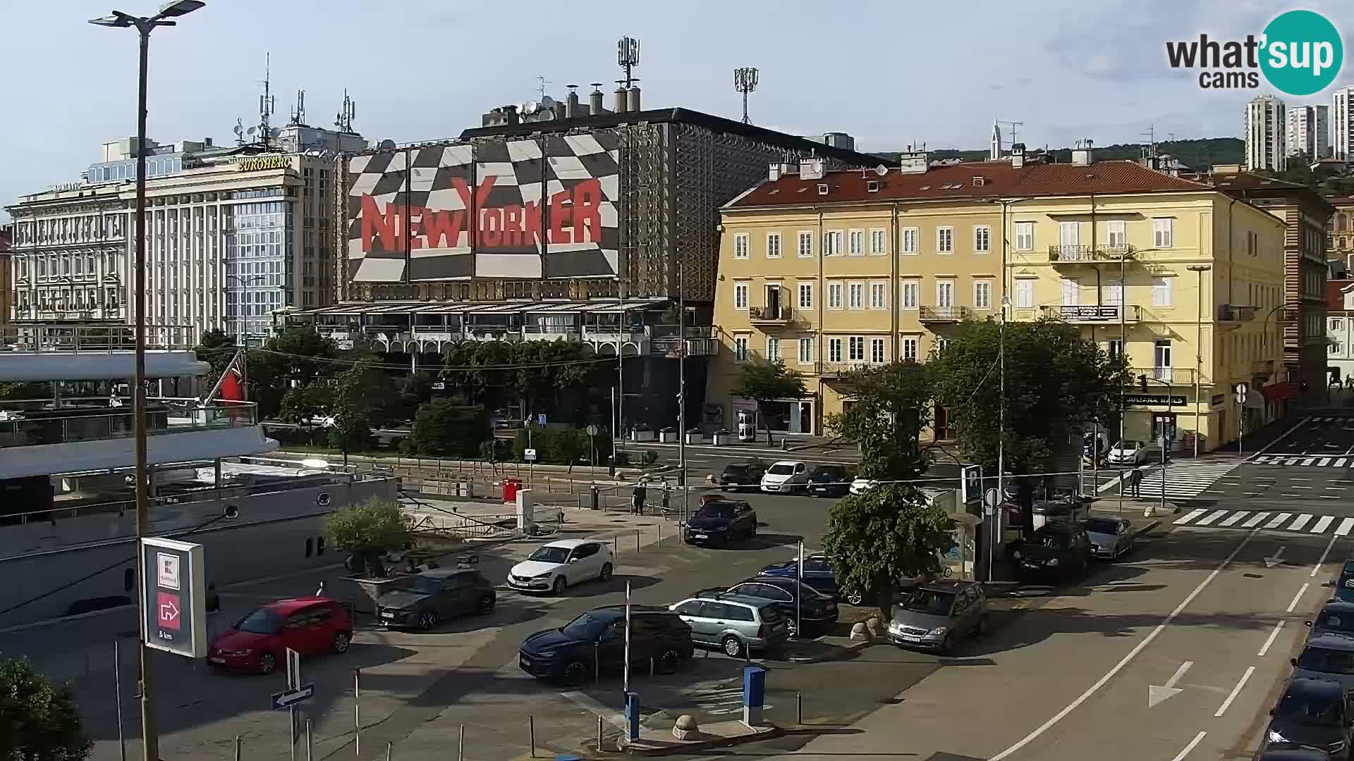 La Riva et Marina à Rijeka – Live Webcam Croatie