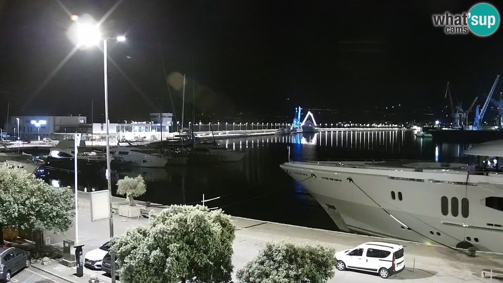 La Riva et Marina à Rijeka – Live Webcam Croatie