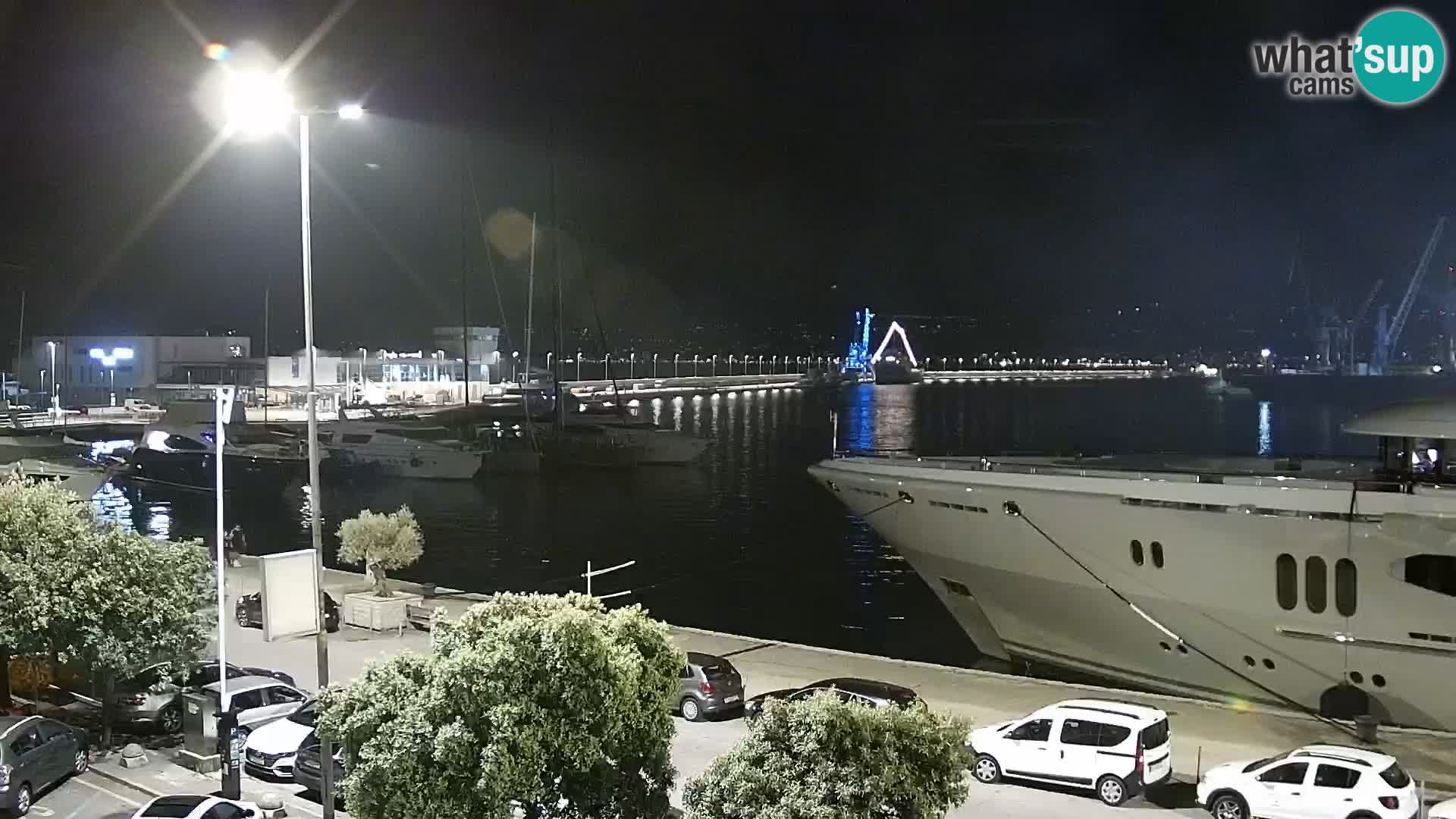 Riva i Marina u Rijeci – Web kamera uživo u Hrvatskoj