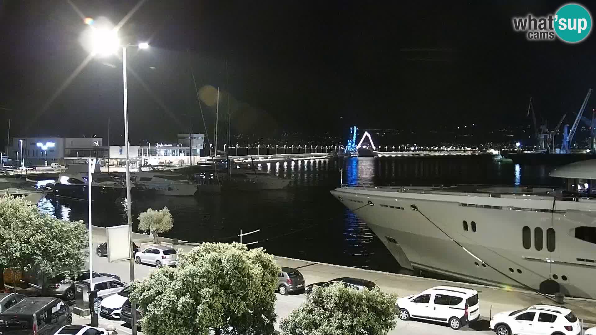 Die Riva und Marina in Rijeka – Live Webcam Kroatien