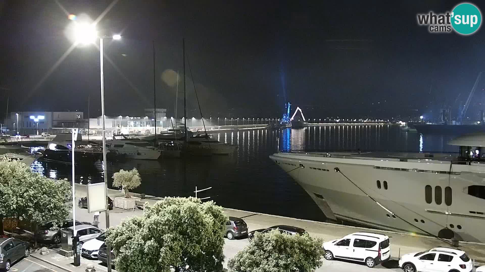 La Riva y Marina en Rijeka – Webcam en vivo Croacia