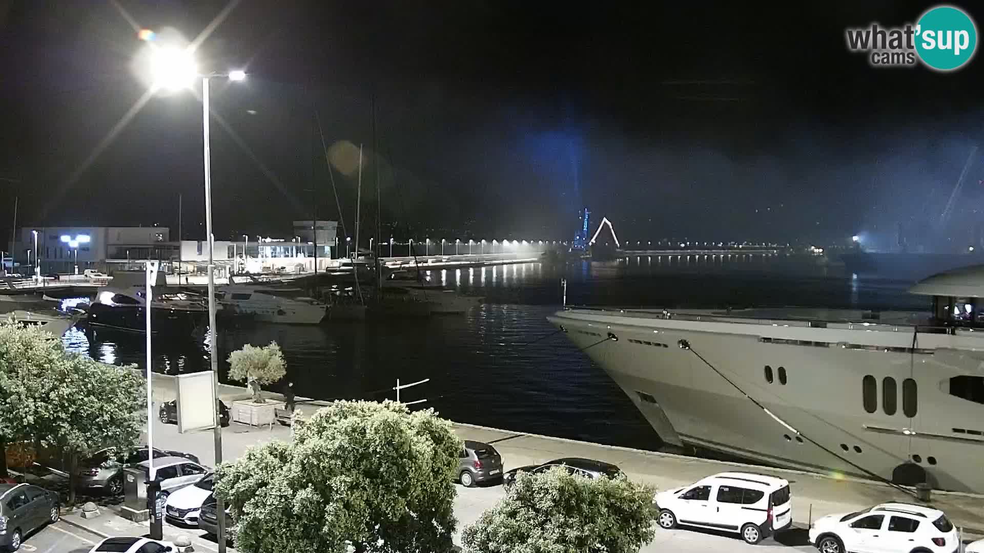La Riva et Marina à Rijeka – Live Webcam Croatie