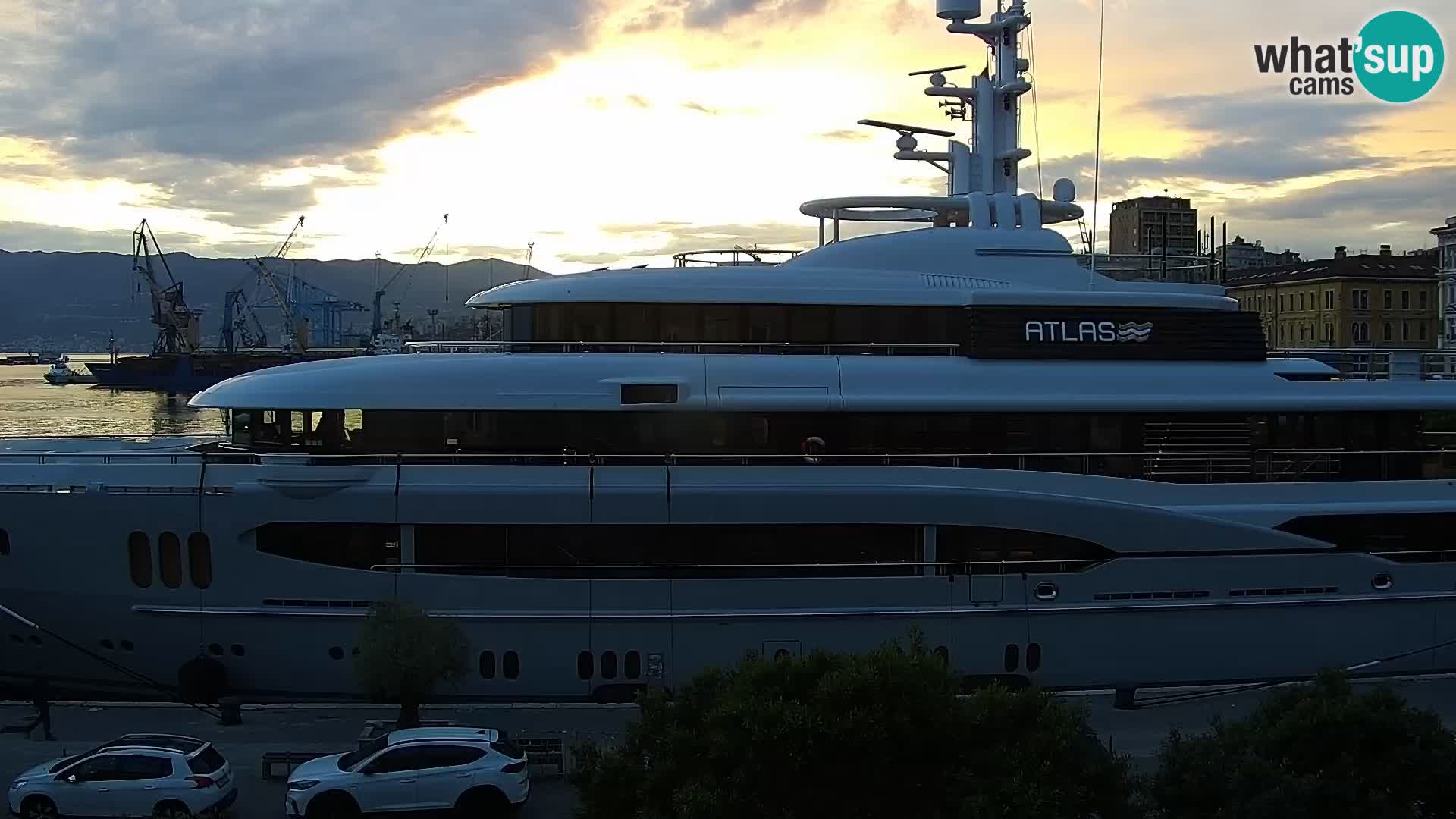 Die Riva und Marina in Rijeka – Live Webcam Kroatien
