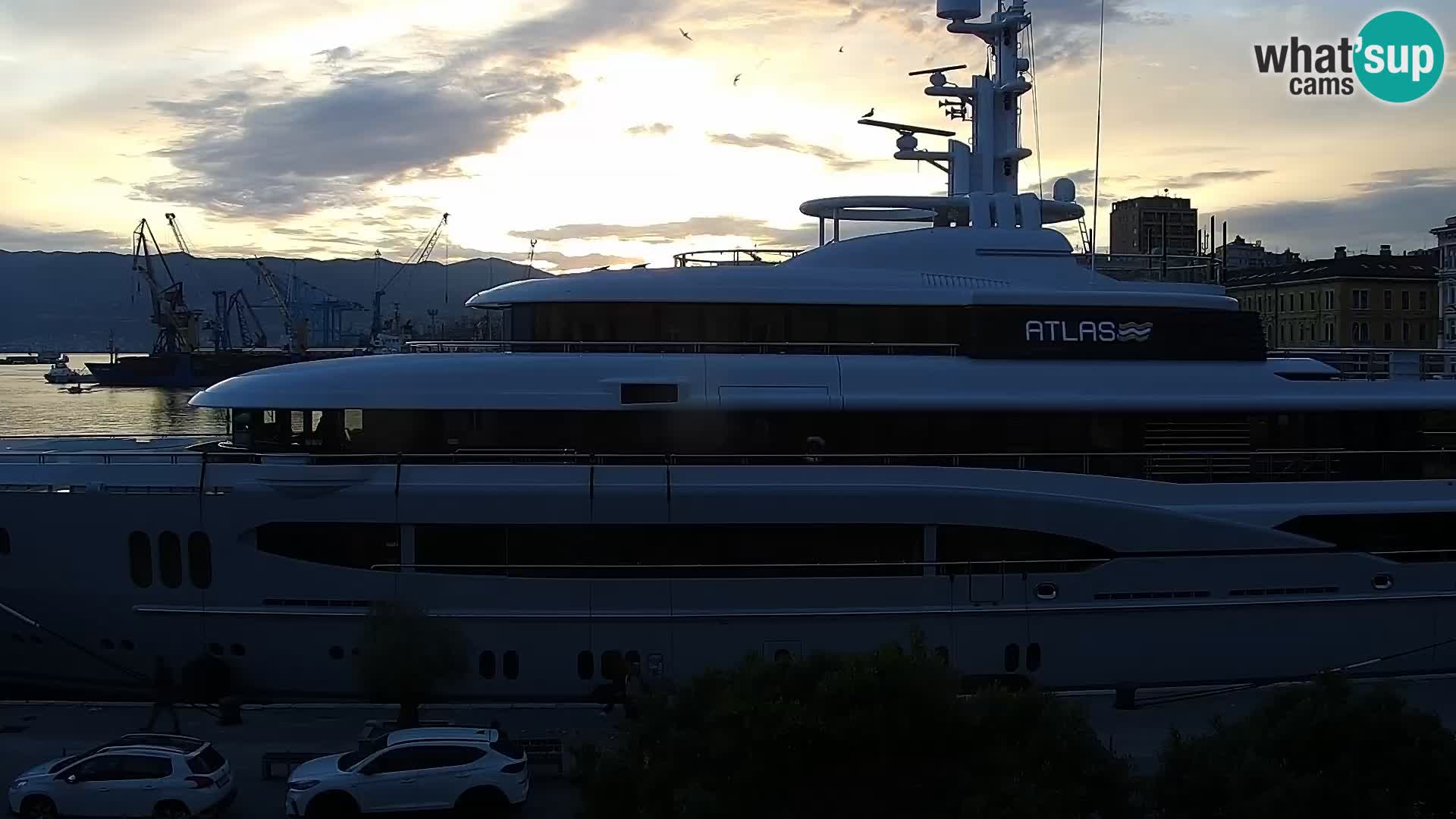 La Riva e la Marina a Rijeka (Fiume) – Live Webcam Croazia