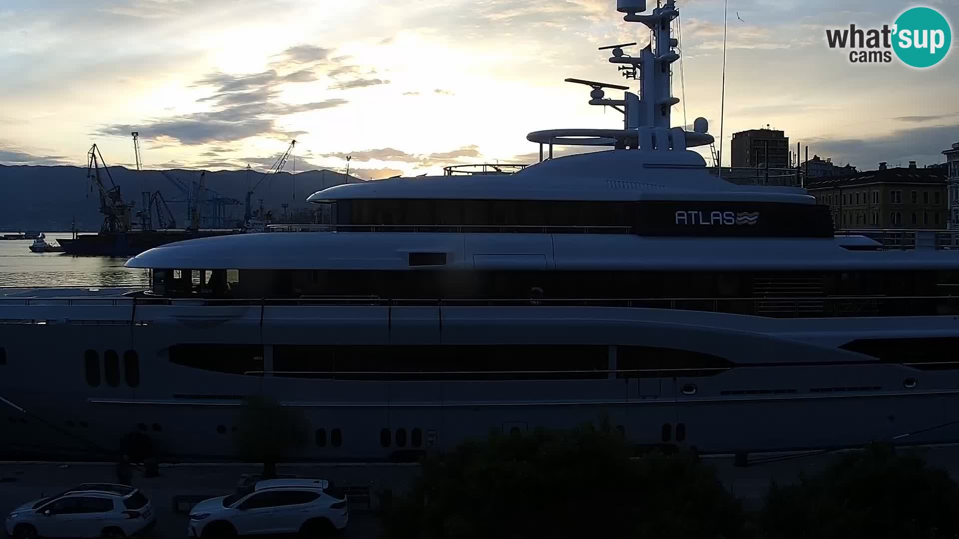 La Riva et Marina à Rijeka – Live Webcam Croatie