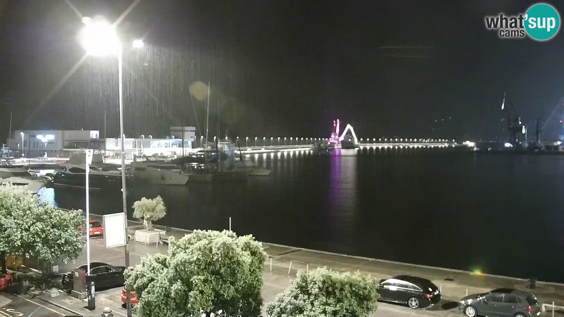 La Riva y Marina en Rijeka – Webcam en vivo Croacia