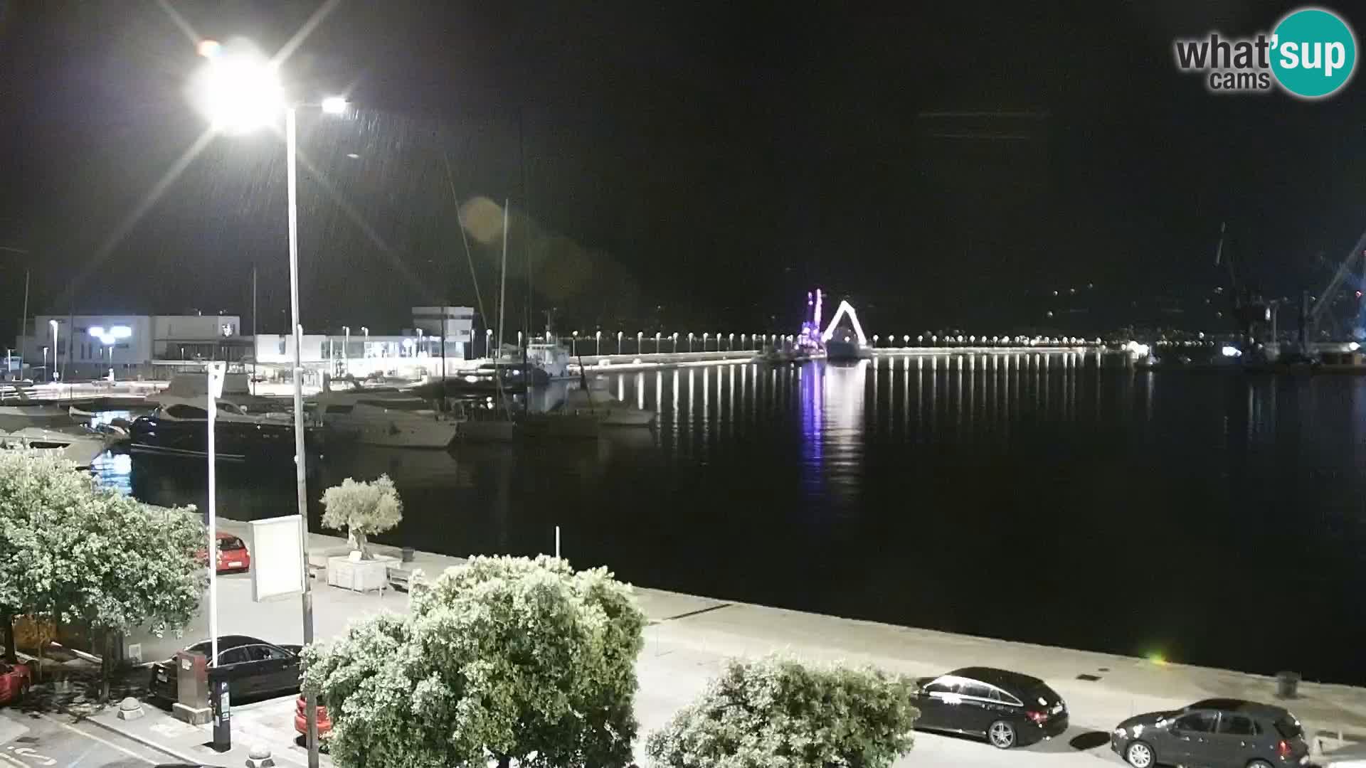Die Riva und Marina in Rijeka – Live Webcam Kroatien