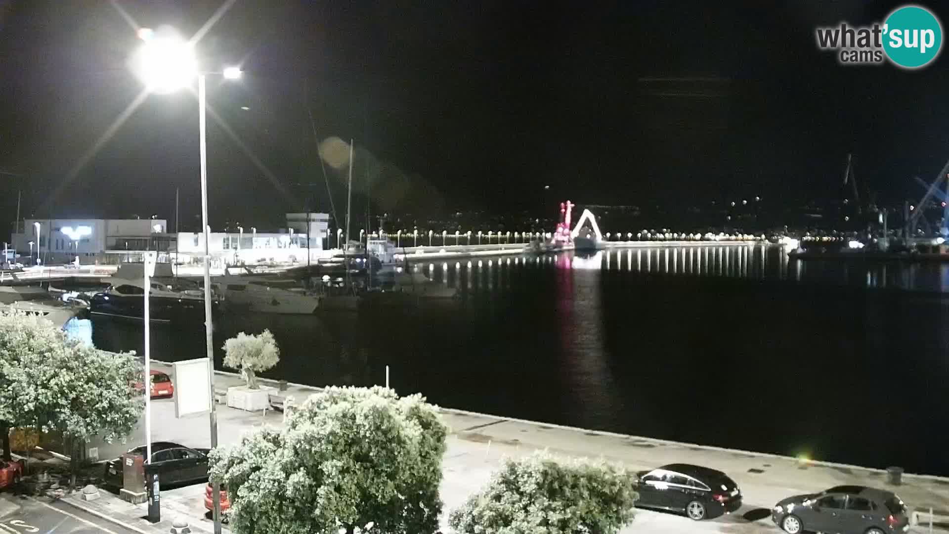 La Riva e la Marina a Rijeka (Fiume) – Live Webcam Croazia