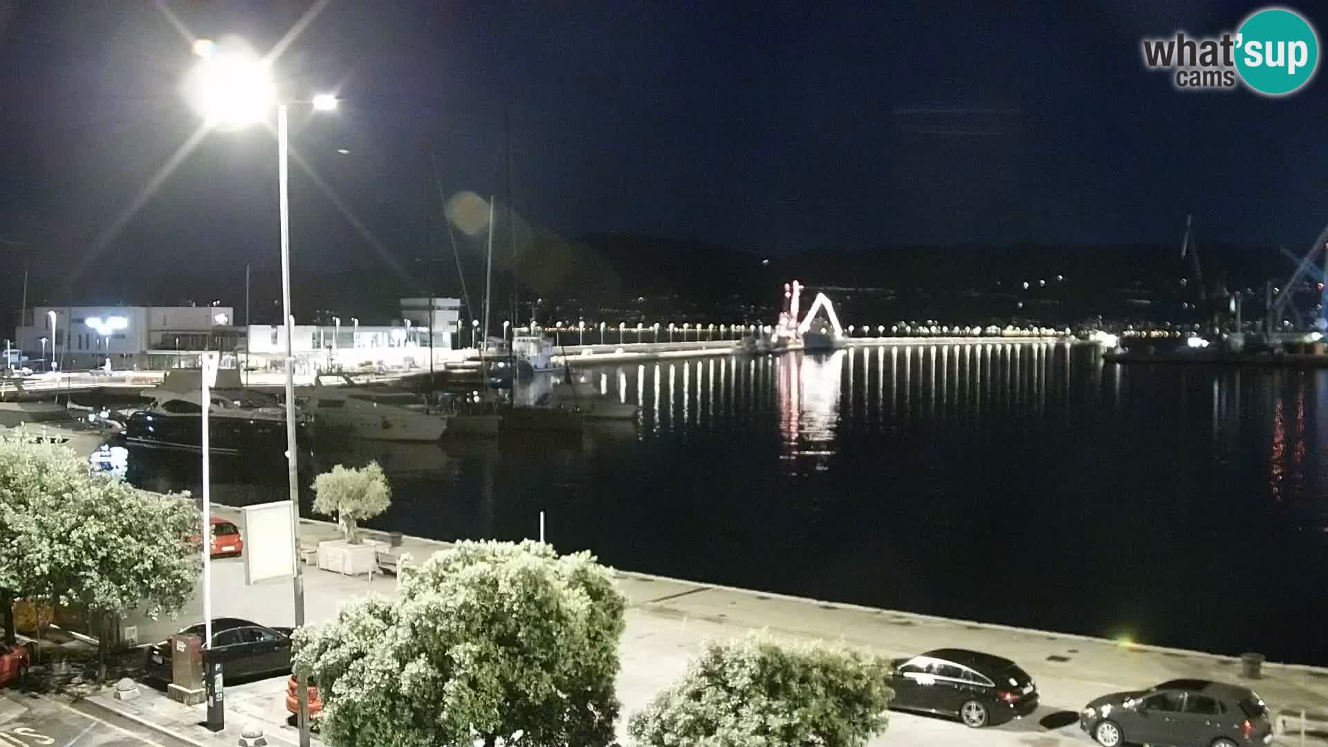 La Riva et Marina à Rijeka – Live Webcam Croatie
