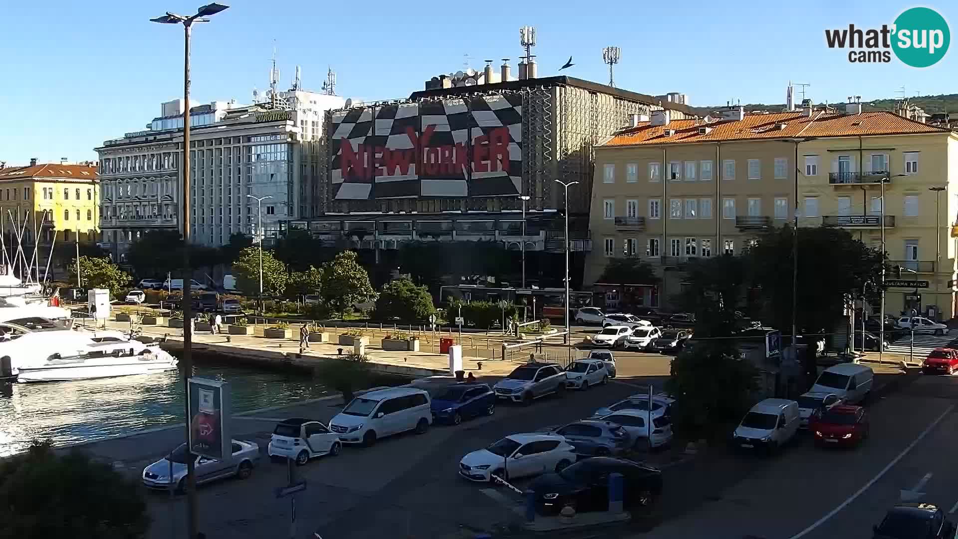 Die Riva und Marina in Rijeka – Live Webcam Kroatien