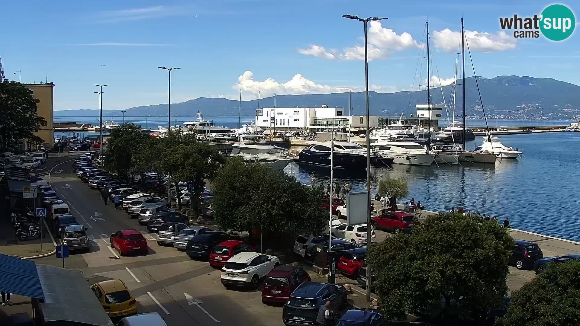 La Riva e la Marina a Rijeka (Fiume) – Live Webcam Croazia
