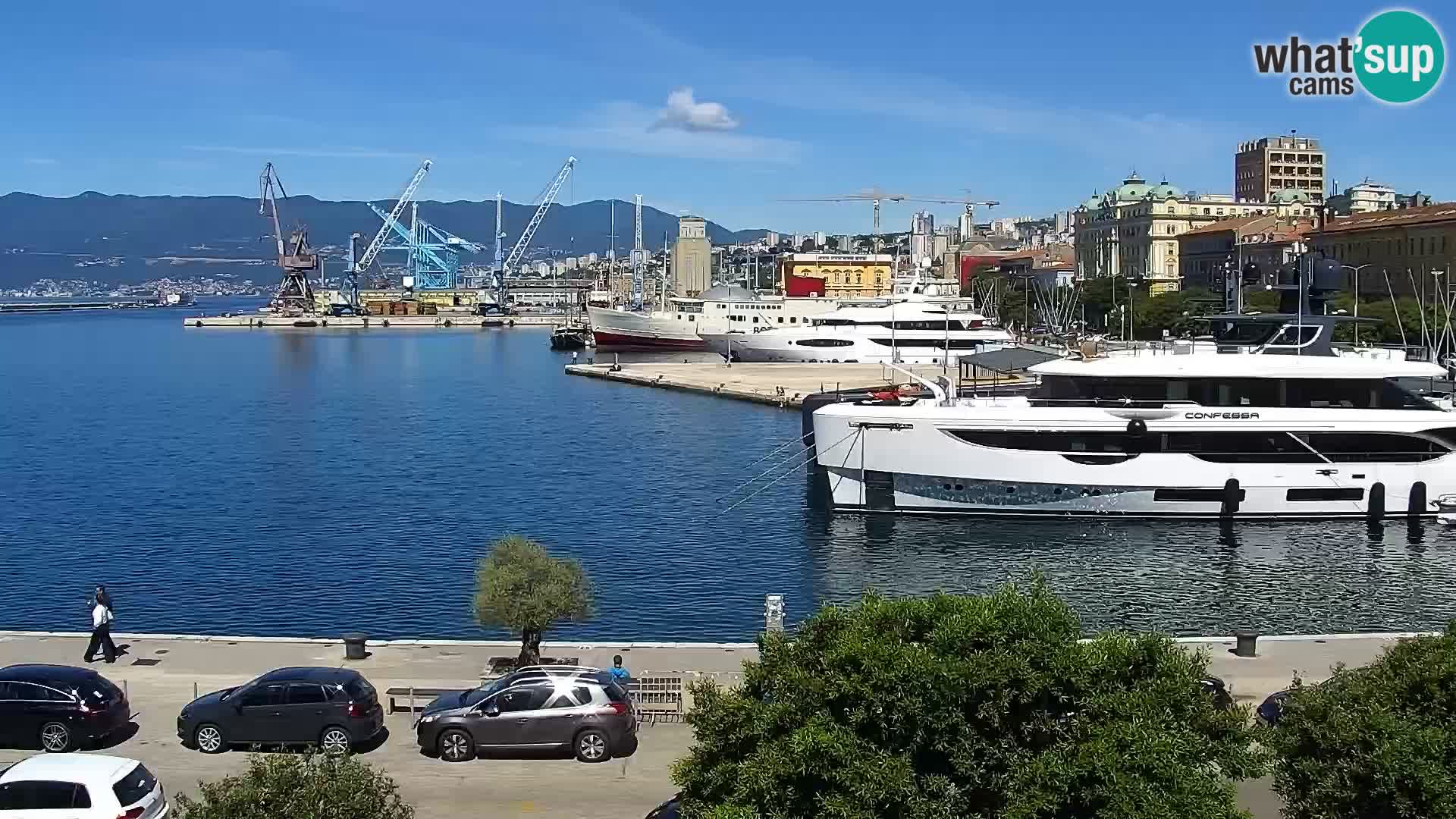 La Riva e la Marina a Rijeka (Fiume) – Live Webcam Croazia
