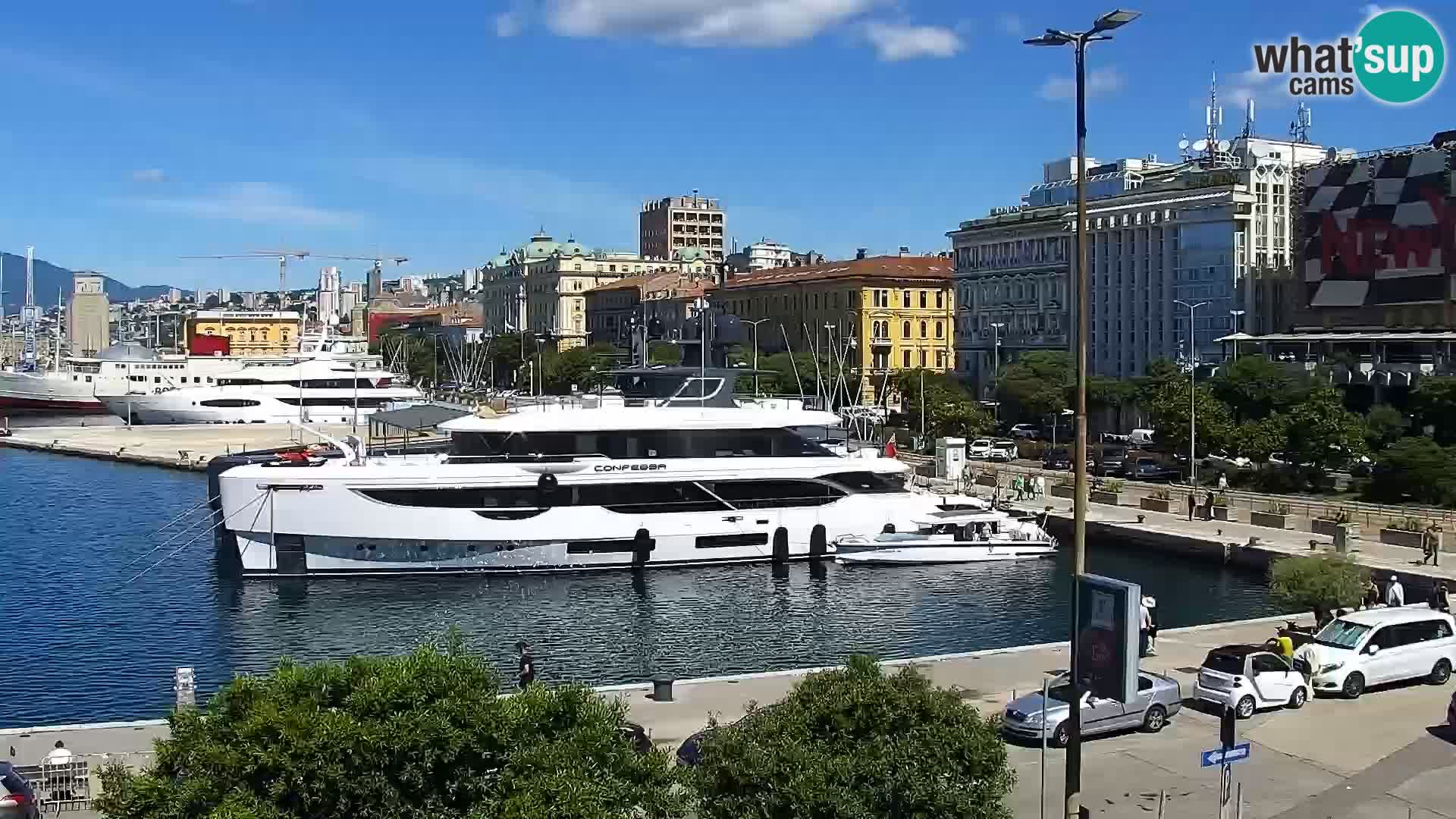 Die Riva und Marina in Rijeka – Live Webcam Kroatien