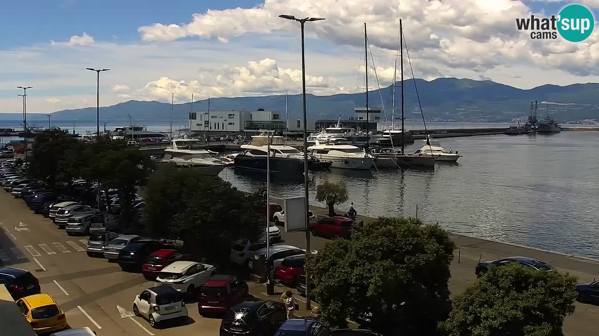 Die Riva und Marina in Rijeka – Live Webcam Kroatien