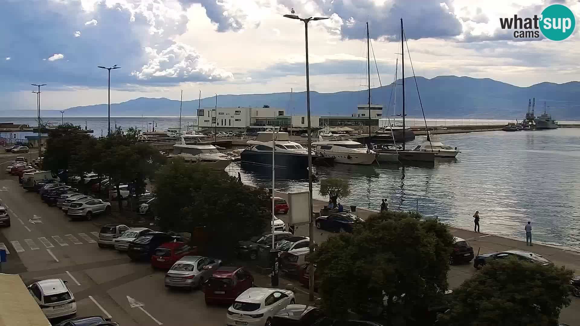 La Riva et Marina à Rijeka – Live Webcam Croatie