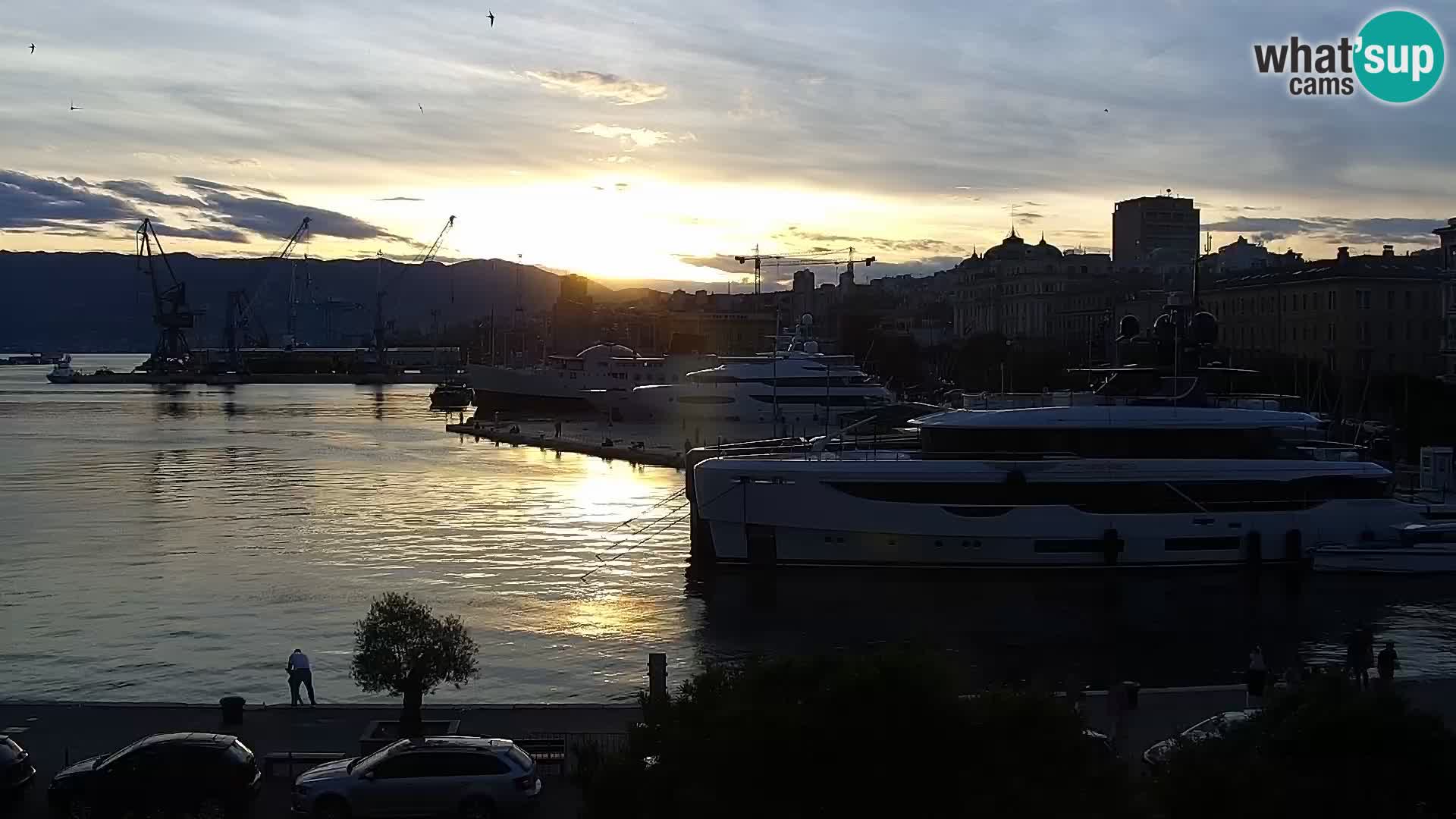 La Riva e la Marina a Rijeka (Fiume) – Live Webcam Croazia