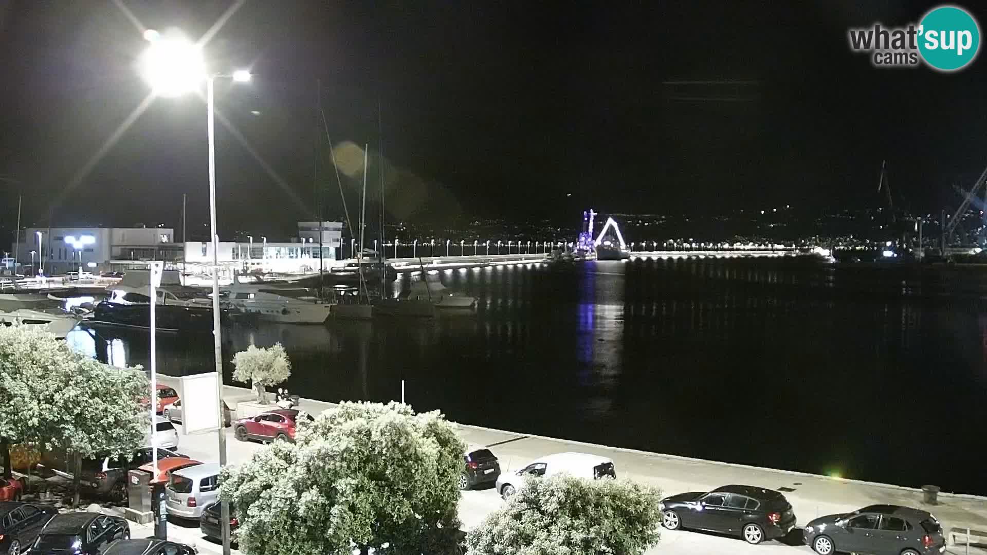 La Riva et Marina à Rijeka – Live Webcam Croatie