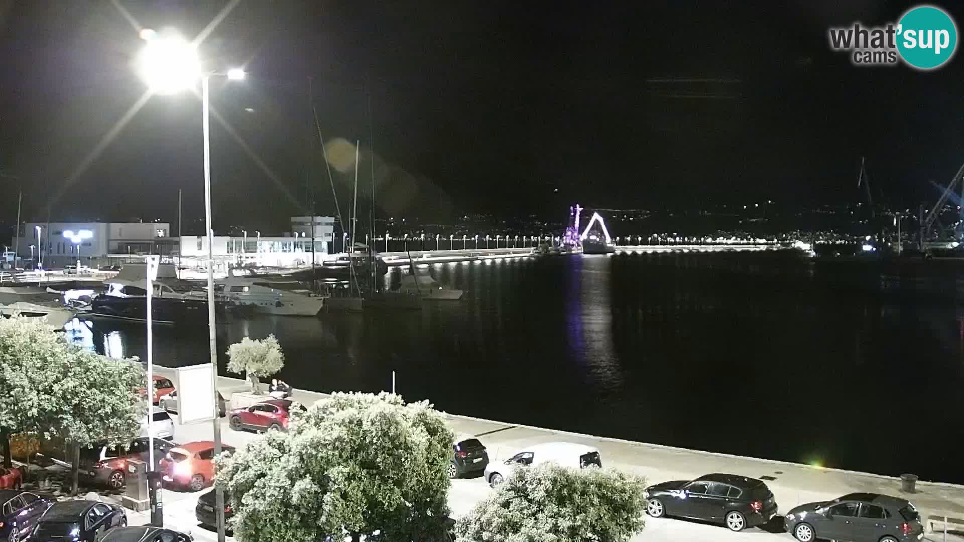 Die Riva und Marina in Rijeka – Live Webcam Kroatien